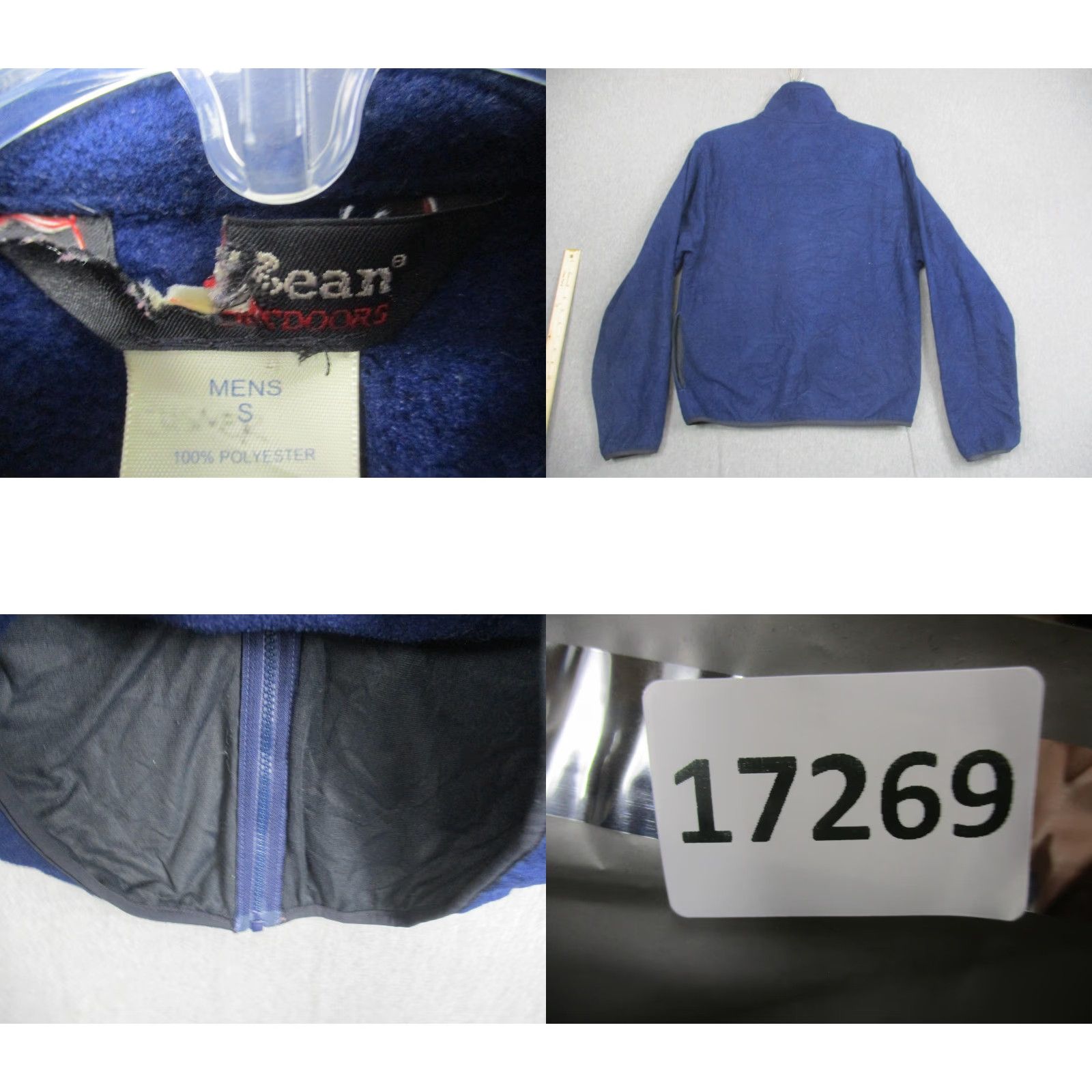 Vintage VINTAGE L.L. Bean Jacket Mens S Blue Full Zip Fleece Outdoor Pockets Made USA Mens Small Blue Fleece Jacket Size US S / EU 44-46 / 1 - 8 Thumbnail