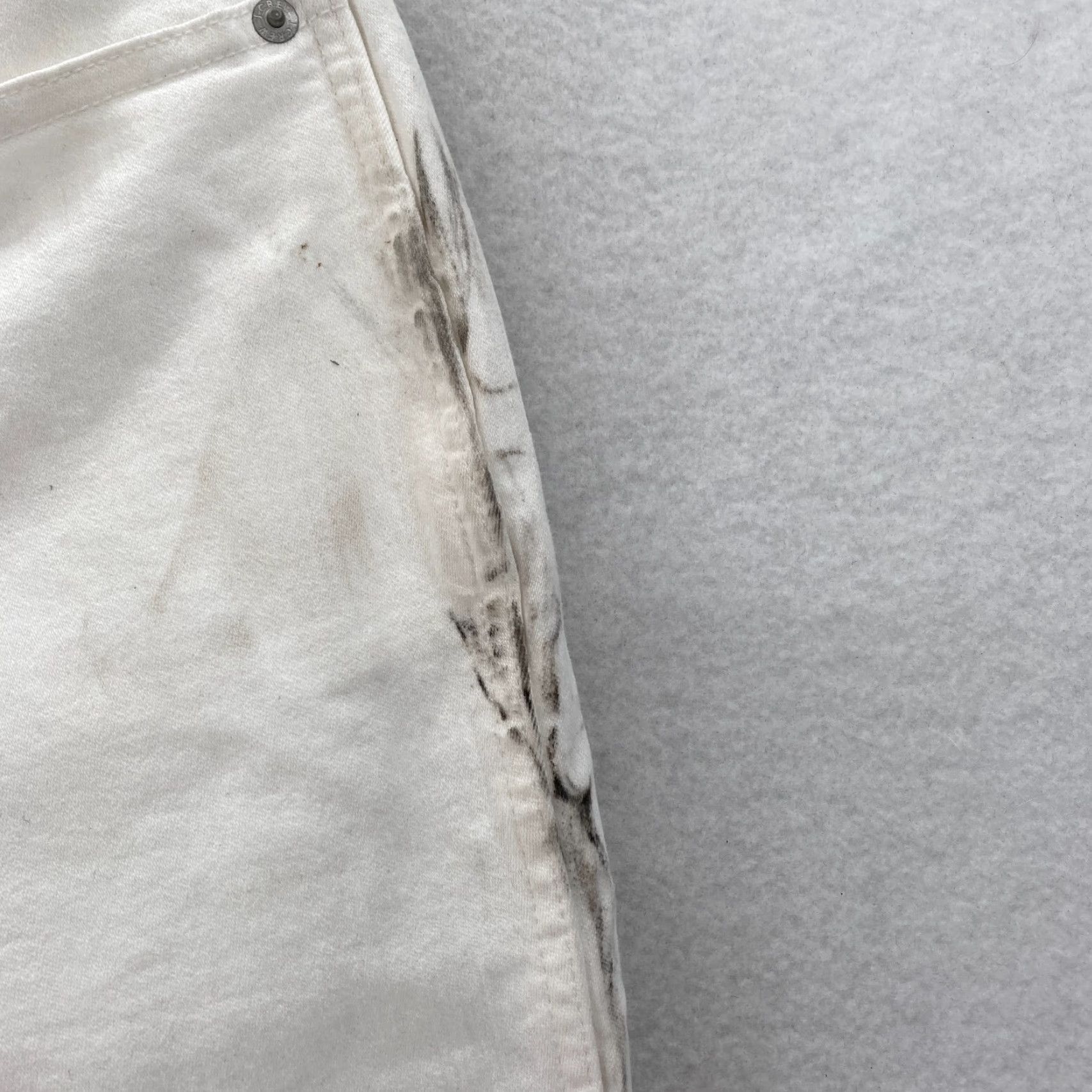 J.Crew J.CREW White Stretch Denim Slim Straight Jeans Women's Plus 34 High Rise Jeans Size 42" / US 20 - 5 Thumbnail