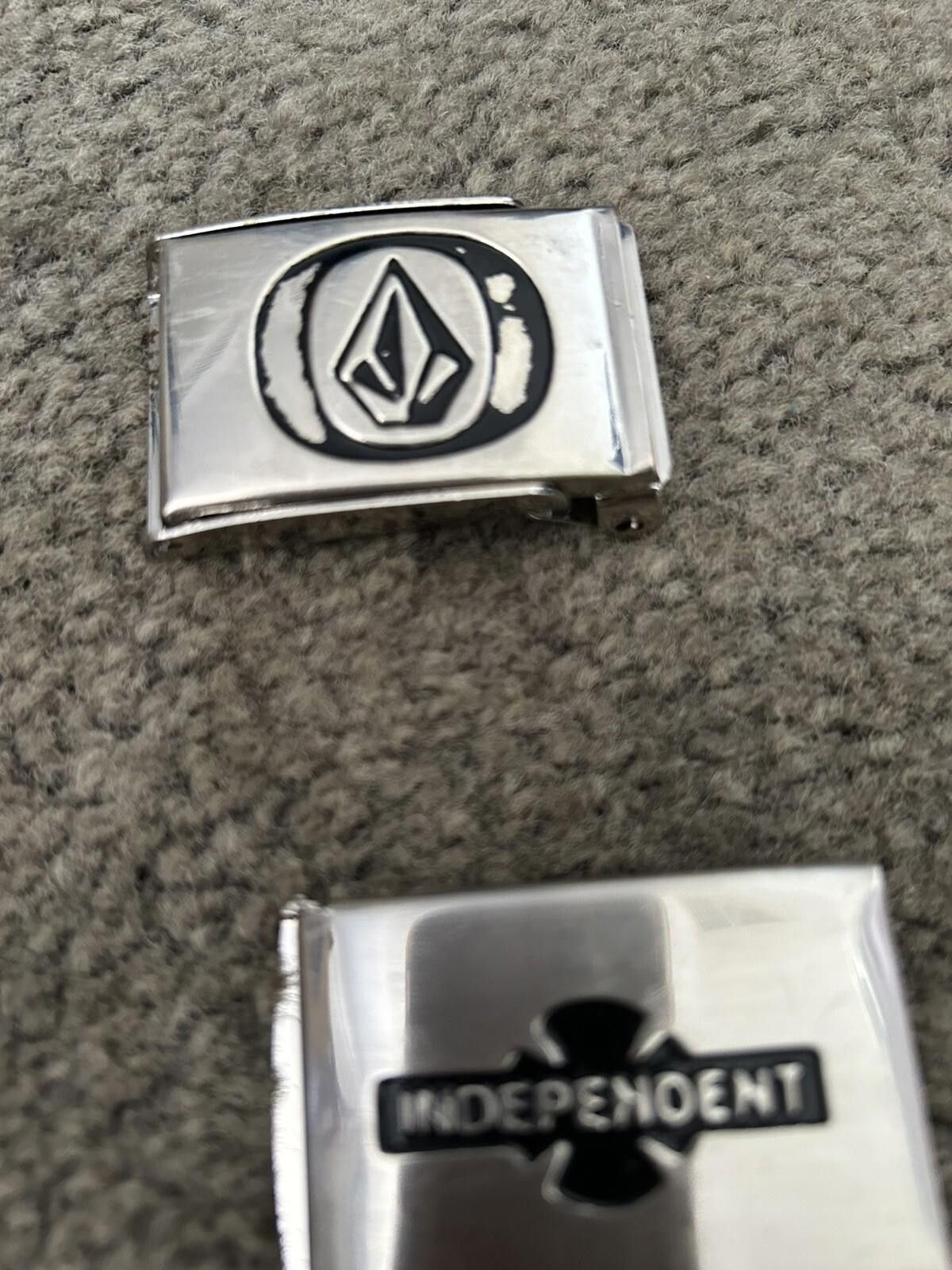 Volcom Volcom & Independent Skate Belt Buckle only x 2 VINTAGE Size ONE SIZE - 7 Thumbnail