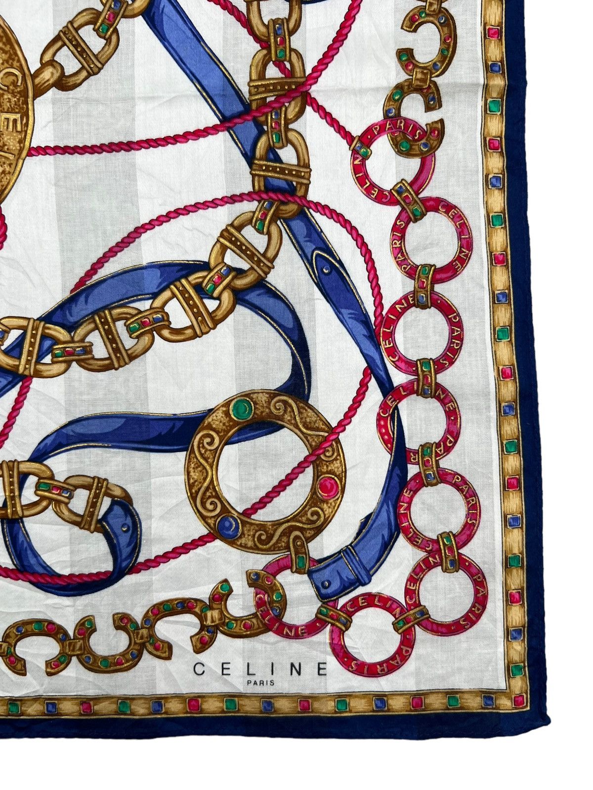 Celine Celine Handkerchief Neckerchief Bandana Pocketsquare Size ONE SIZE - 3 Thumbnail