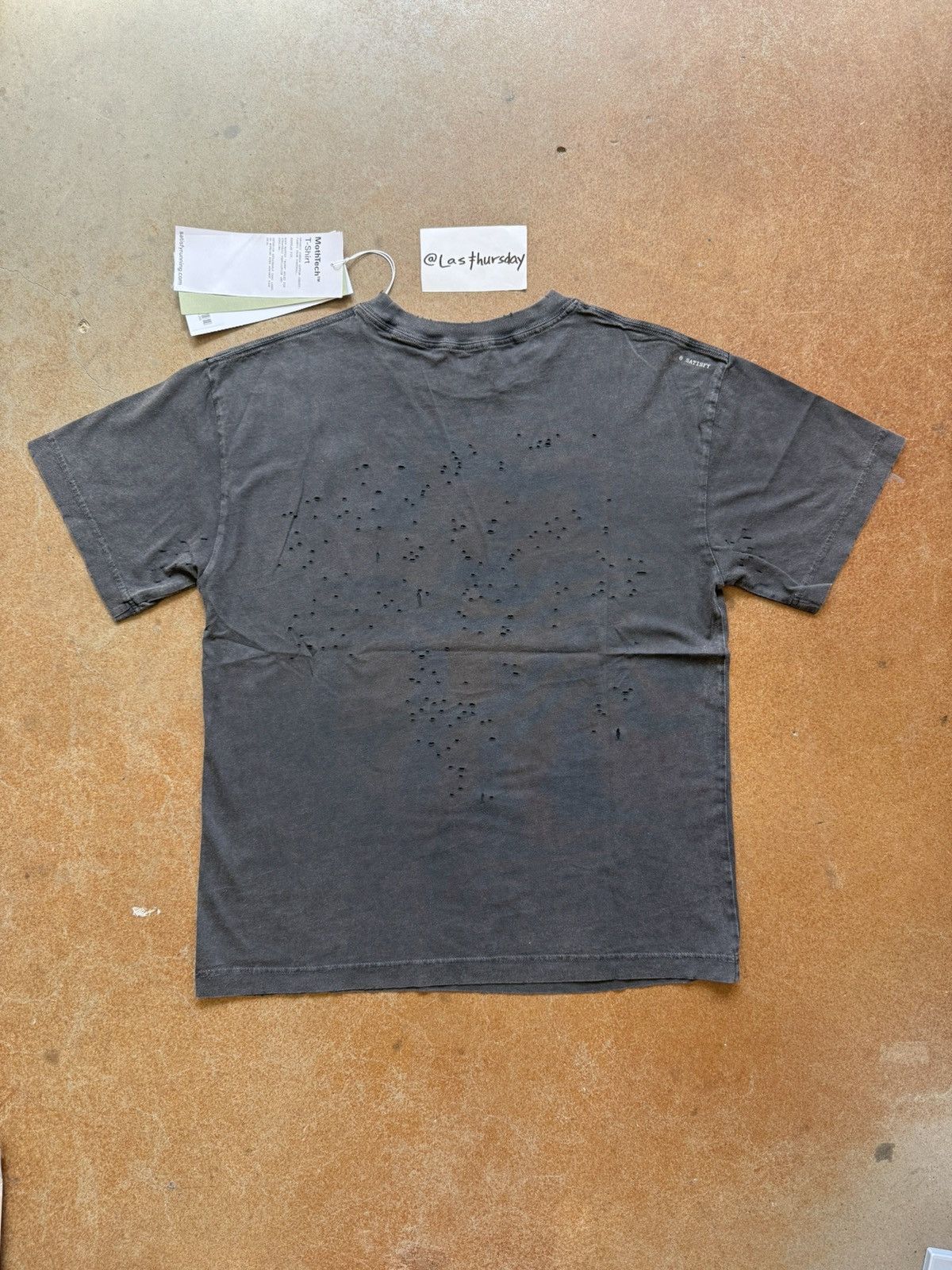 Satisfy Satisfy The Rocker Trailmaster MothTech Tee Aged Black Small Size US S / EU 44-46 / 1 - 3 Thumbnail