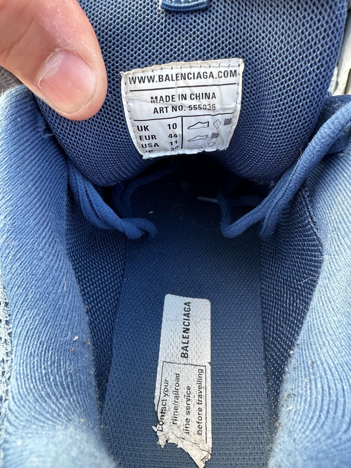 Balenciaga Balenciaga LED Marina Blue Size US 11 / EU 44 - 6 Thumbnail