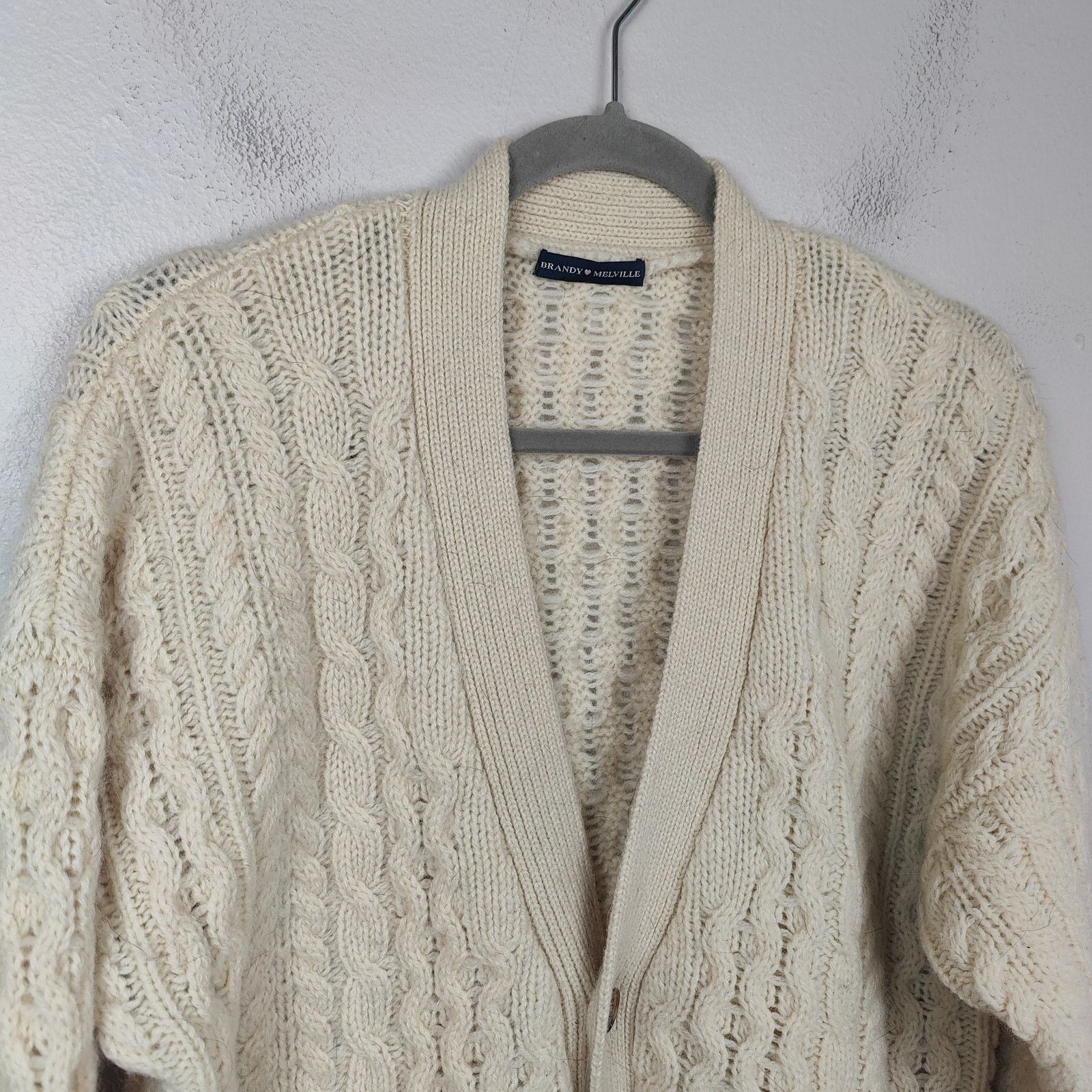 Brandy Melville Brandy Melville Fisherman Sweater Womens One Size Cream Size ONE SIZE - 2 Thumbnail