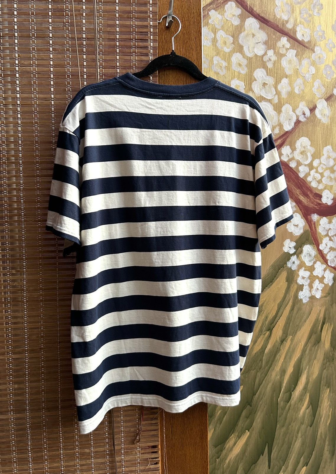 JW Anderson JW Anderson Navy/Off-White Oversize Anchor Striped Tee Size US L / EU 52-54 / 3 - 2 Thumbnail