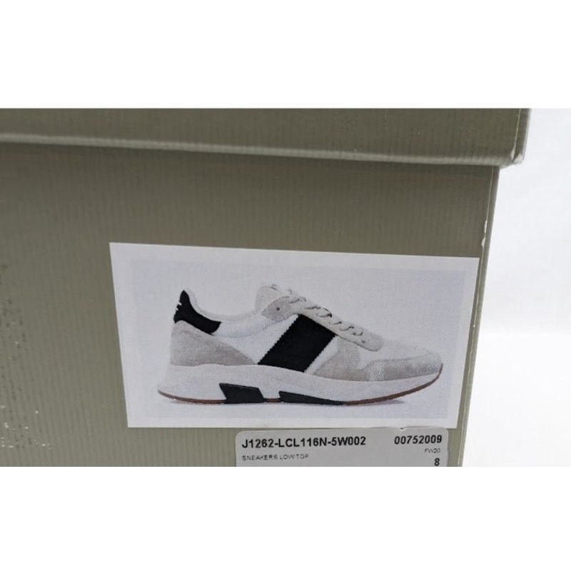 Tom Ford o1rshd1 Low-Top Sneakers in White/Black Size US 9 / EU 42 - 24 Thumbnail