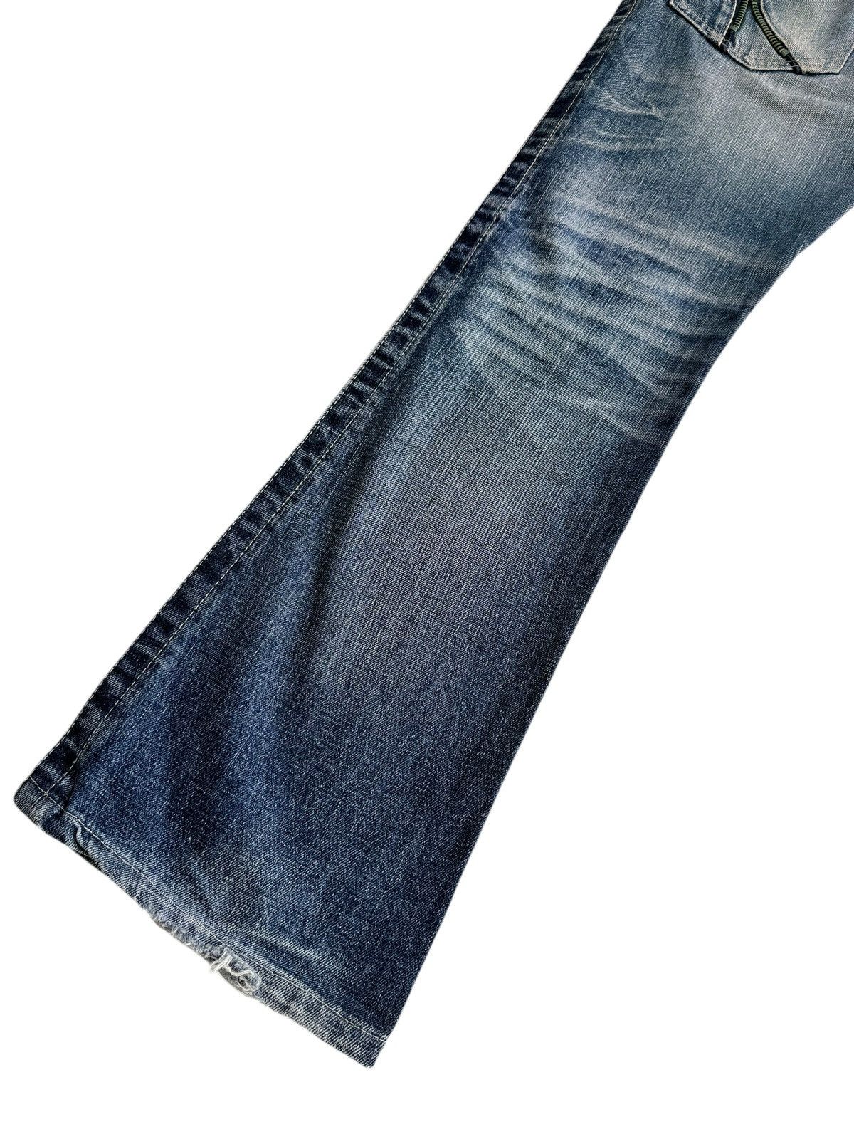 semanticdesign ⚡️⚡️Vintage Semantic Design Distressed Super Flare Jeans Size US 33 - 9 Thumbnail