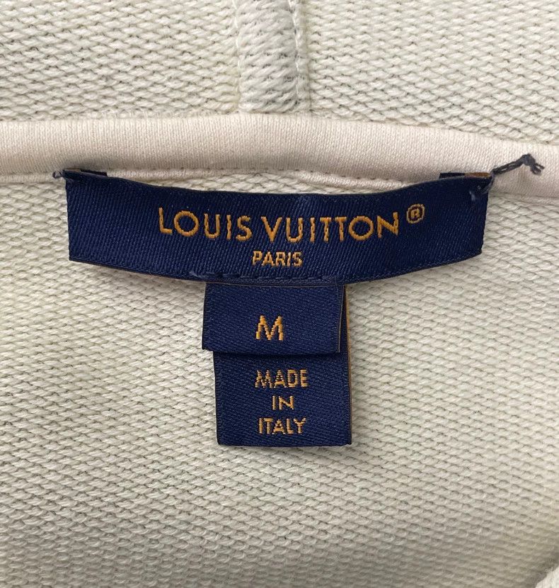 Louis Vuitton Louis Vuitton Logo-printed calico hooded sweatshirt 2503-Ne Size US M / EU 48-50 / 2 - 5 Thumbnail