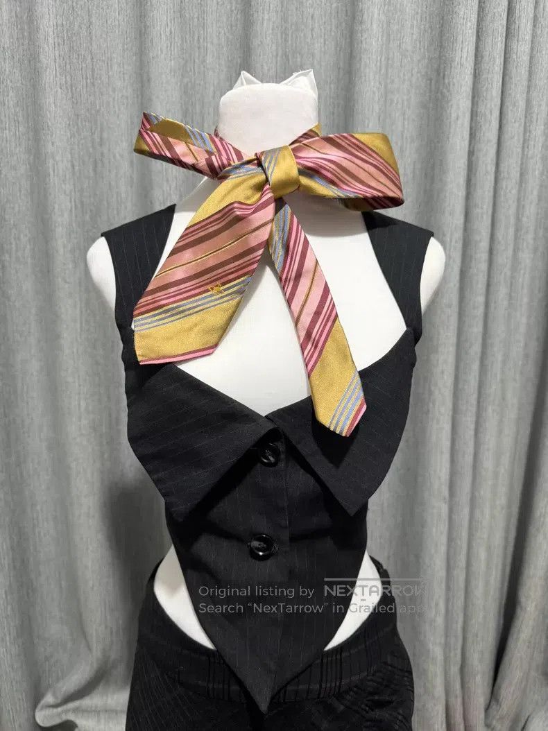 Vivienne Westwood Vivienne Westwood Pink, Blue, and Yellow Tie Size ONE SIZE - 3 Thumbnail