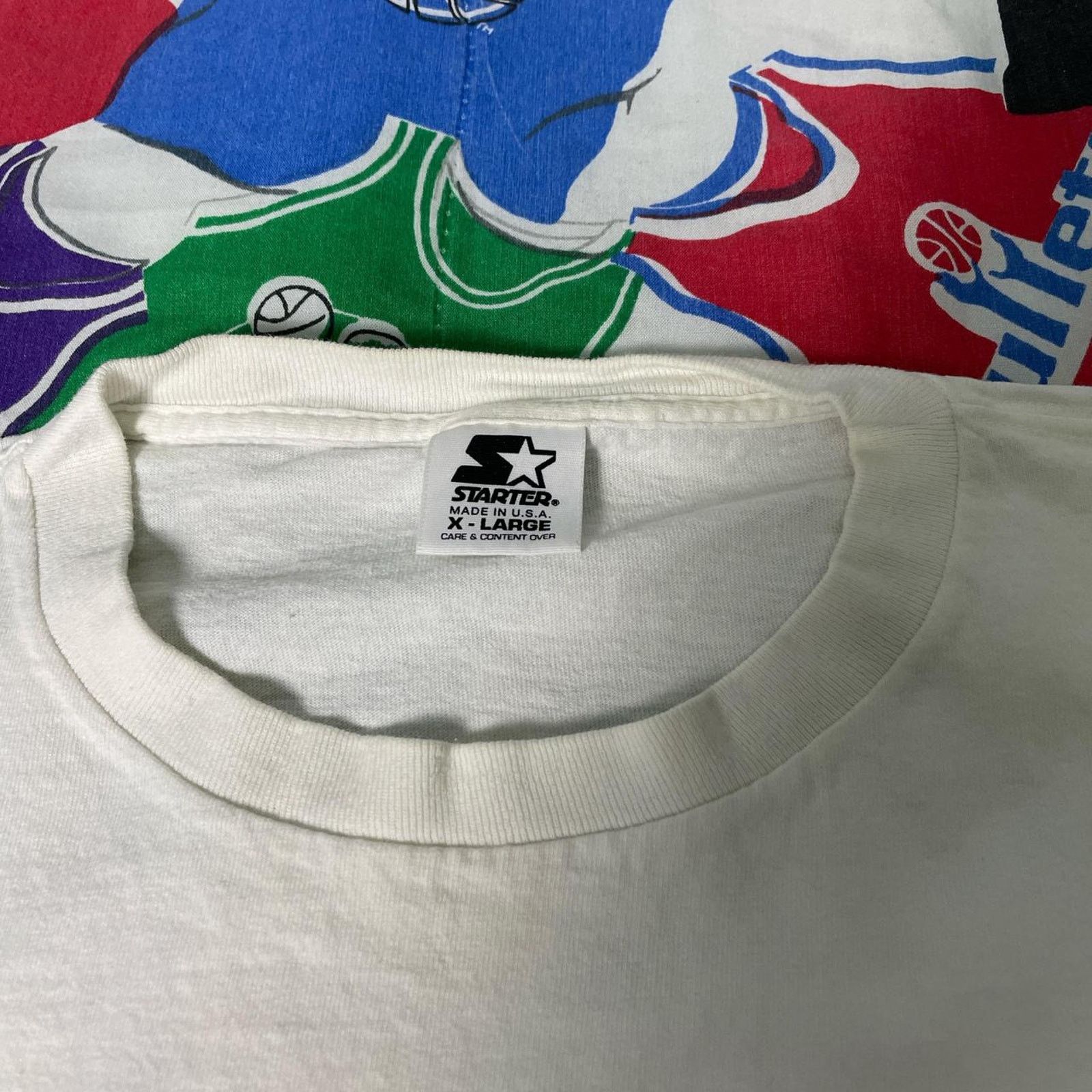 NBA × Starter × Vintage Vintage Starter 1998 NBA Chicago Bulls 3 Peat Basketball Tee Size US XL / EU 56 / 4 - 5 Thumbnail
