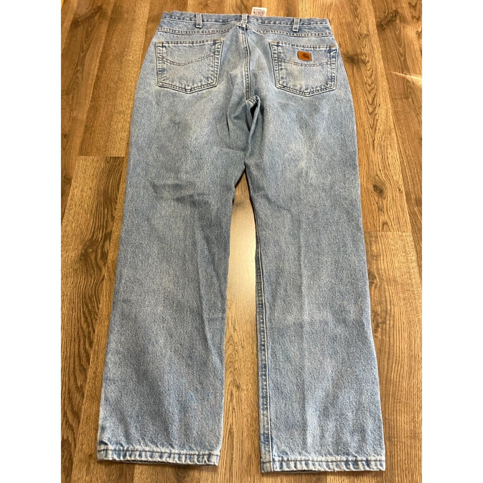 Carhartt Carhartt Jeans Men's 36x30 Blue Denim Traditional Fit Straight Leg Regular All Seasons Size US 36 / EU 52 - 2 Thumbnail
