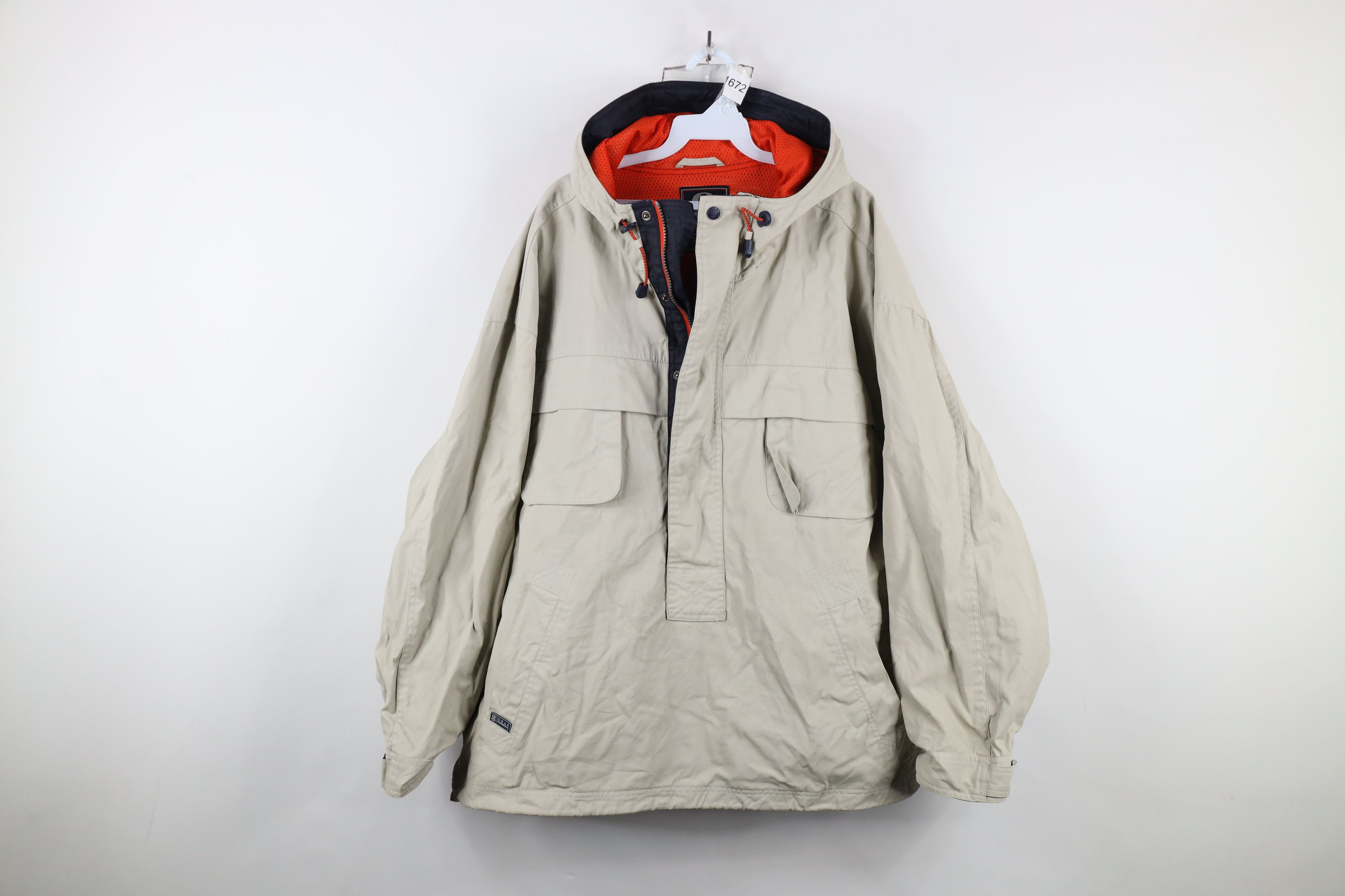 Vintage Vintage 90s Streetwear Heavyweight Half Zip Anorak Jacket Size US XL / EU 56 / 4 - 1 Thumbnail