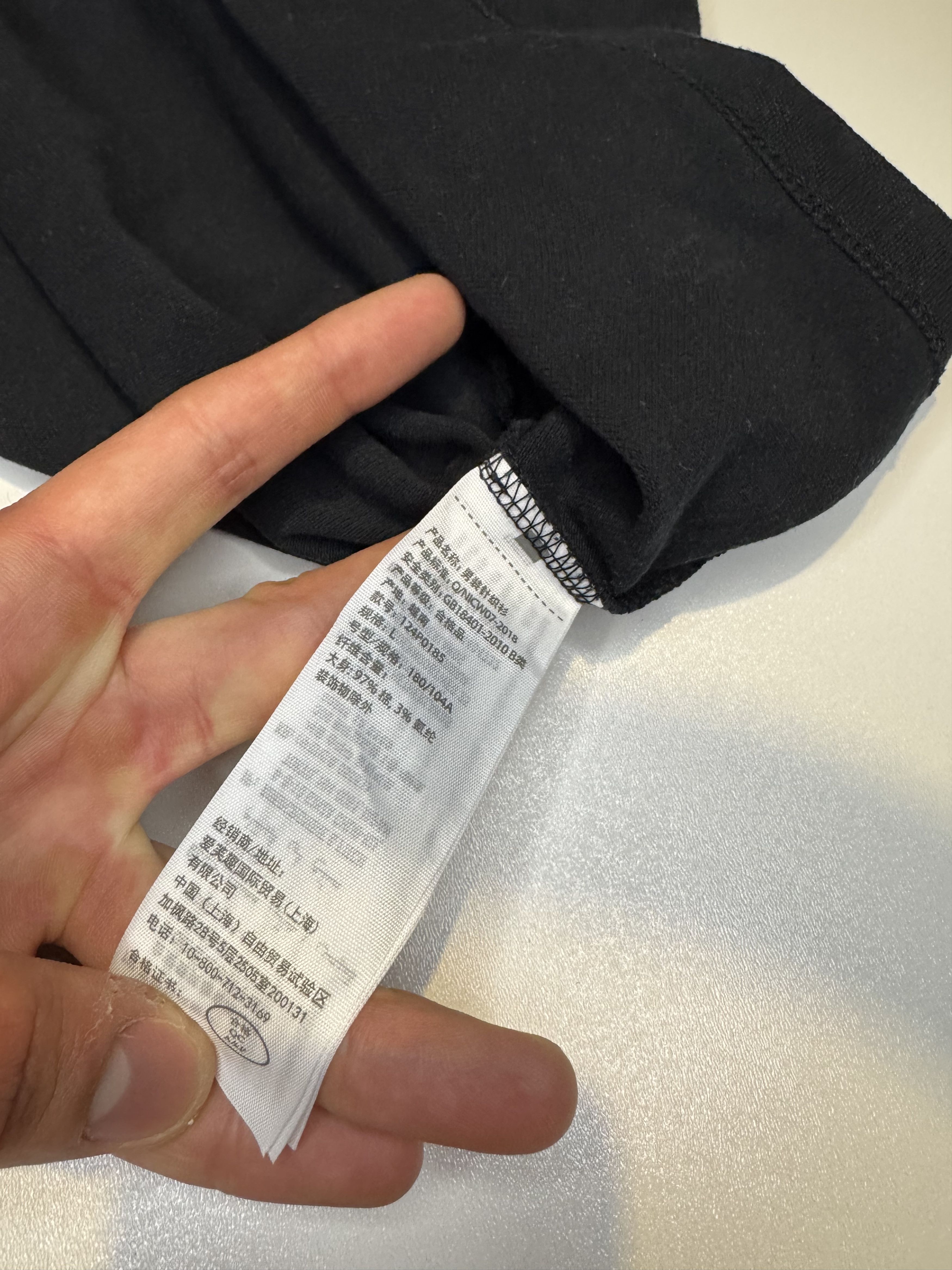 Abercrombie & Fitch Abercrombie & Fitch Black Polo Super Slim L White Trim Size US L / EU 52-54 / 3 - 4 Thumbnail