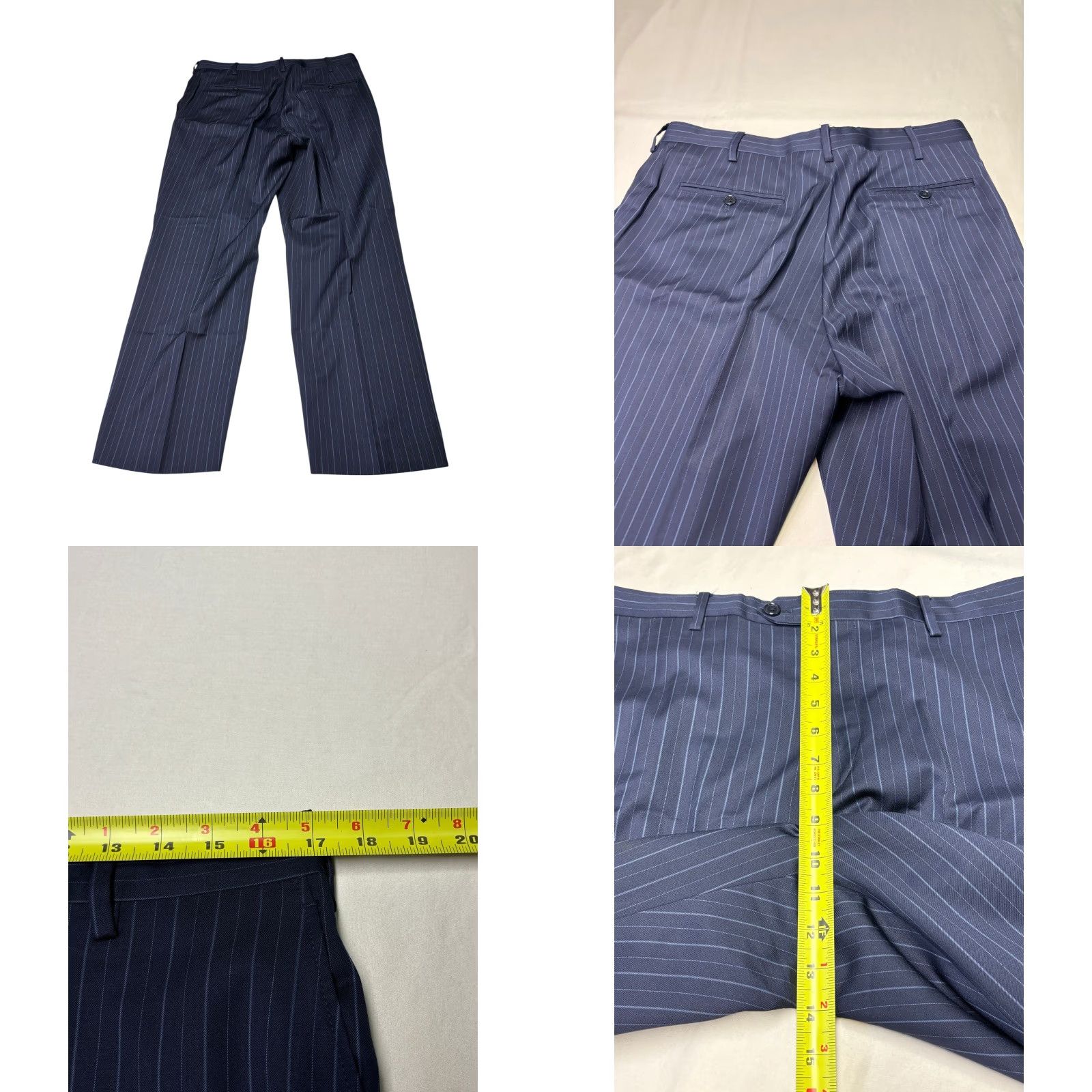 Brooks Brothers Brooks Brothers 1818 Fitzgerald Navy Pinstripe Wool Dress Pants Mens 37x30 Italy Wool Dress Pants Mens 37 30 Navy Pinstripe Fitzgerald Italy Vintage? Size US 37 - 8 Thumbnail