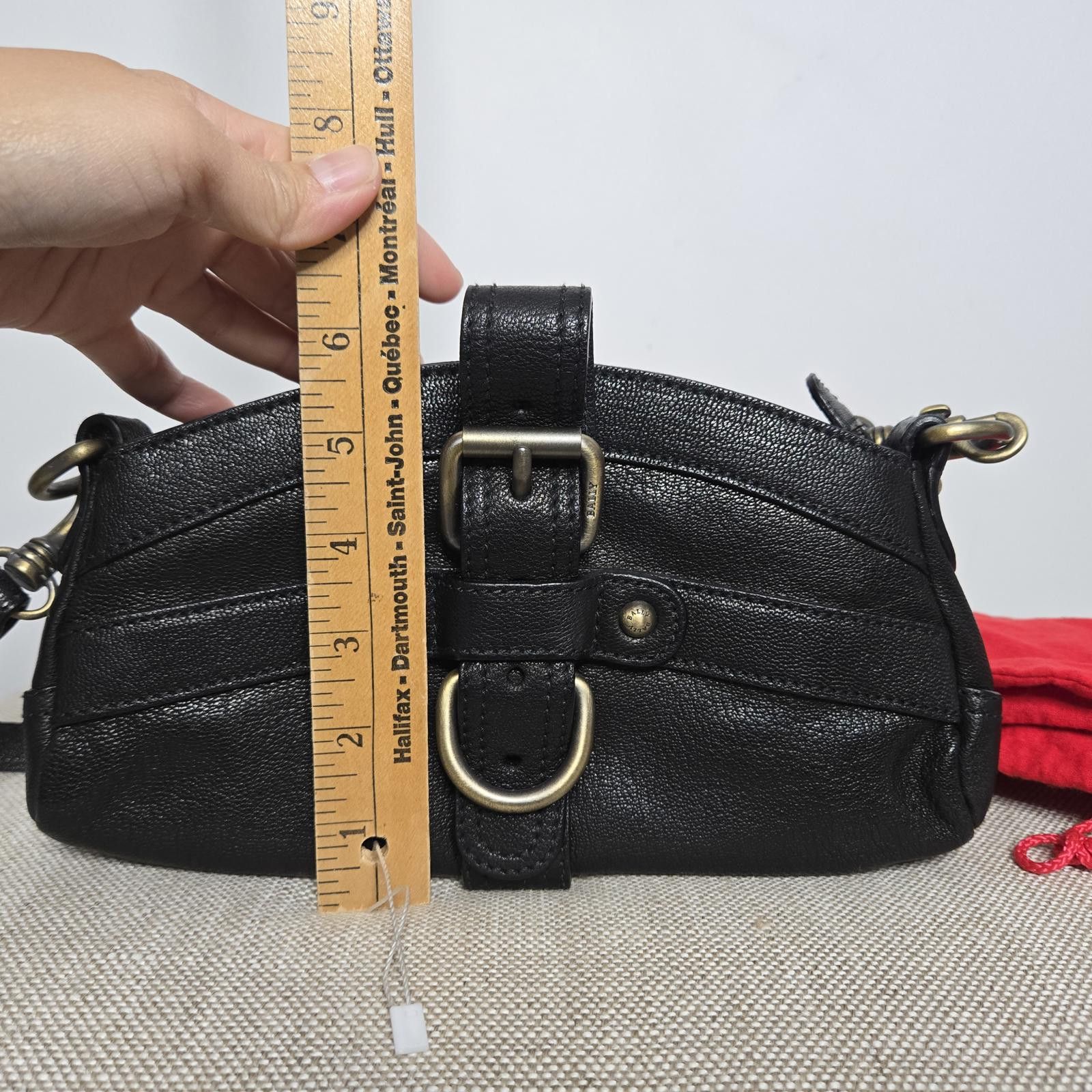 Bally Vintage Bally Purse Black Leather Shoulder Bag Size ONE SIZE - 5 Thumbnail