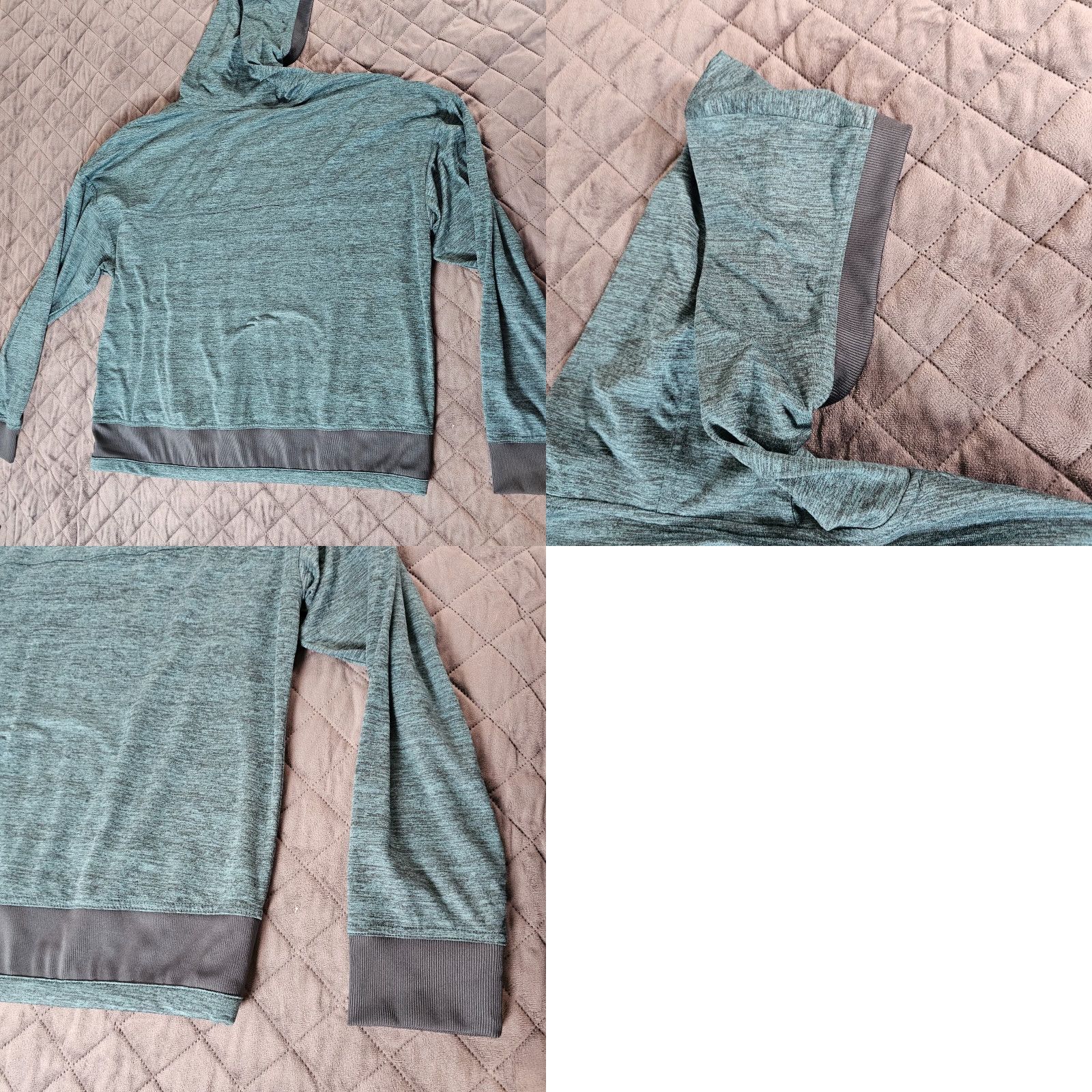 Vintage Mondetta Hoodie Adult XL Green Black Heather Performance Luxury Women's Size XL / US 12-14 / IT 48-50 - 8 Thumbnail