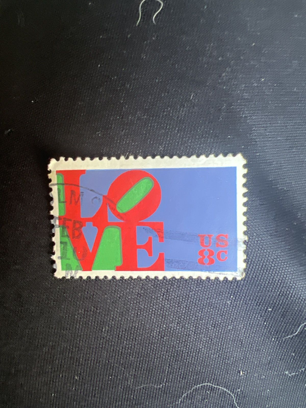 Vintage 1973 Robert Indiana Love Stamp Size ONE SIZE - 1 Thumbnail