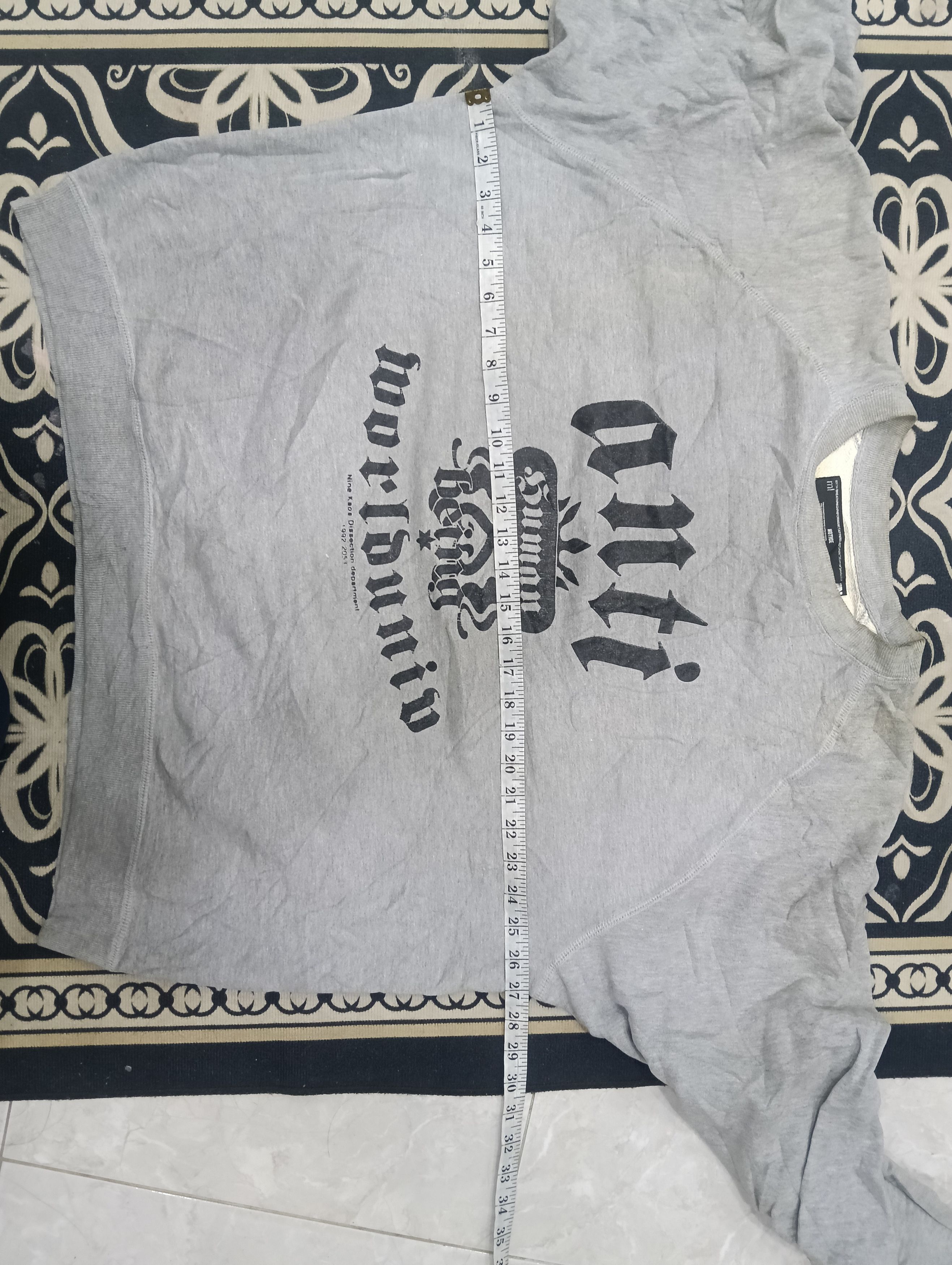 Number (N)ine Number nine X Invinciblearmurda Sweatshirt Size US XXL / EU 58 / 5 - 11 Thumbnail