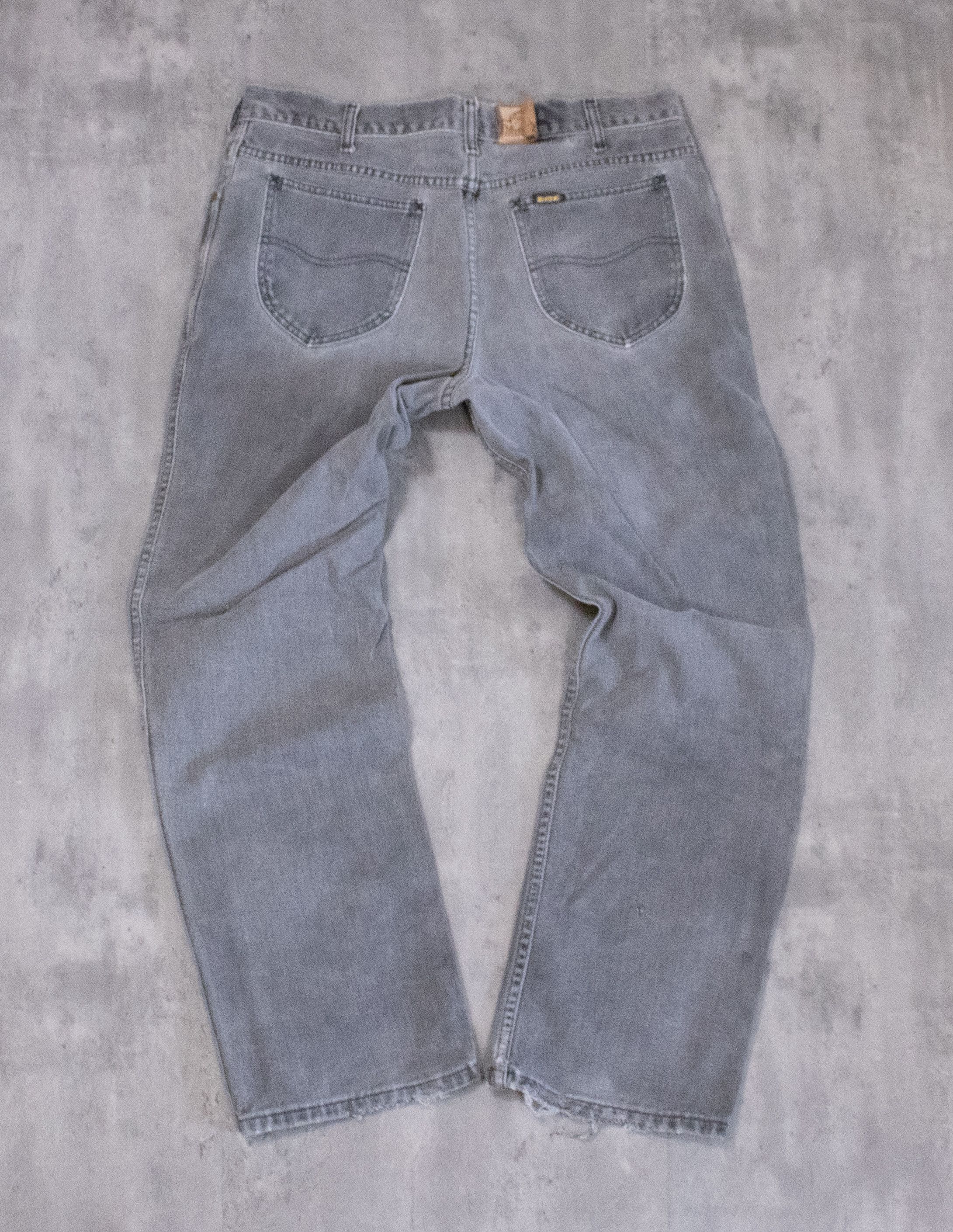 Mustang × Vintage Vintage 1990’s Mustang Faded Charcoal Grey Denim Size US 34 / EU 50 - 8 Thumbnail
