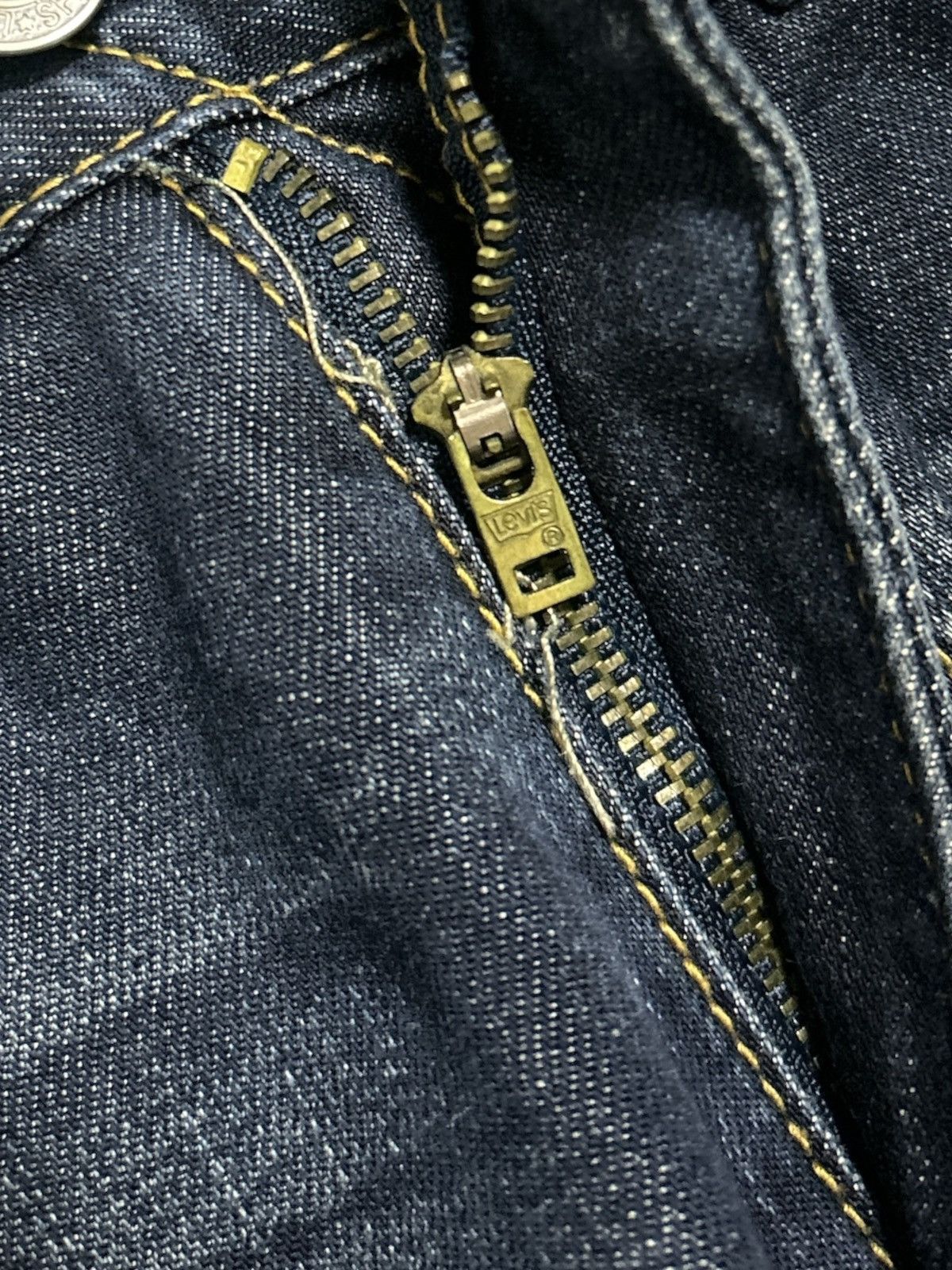 Junya Watanabe Levi’s x CDG Play Heart Logo Plaid Patchwork Denim Jeans Size US 30 / EU 46 - 4 Thumbnail