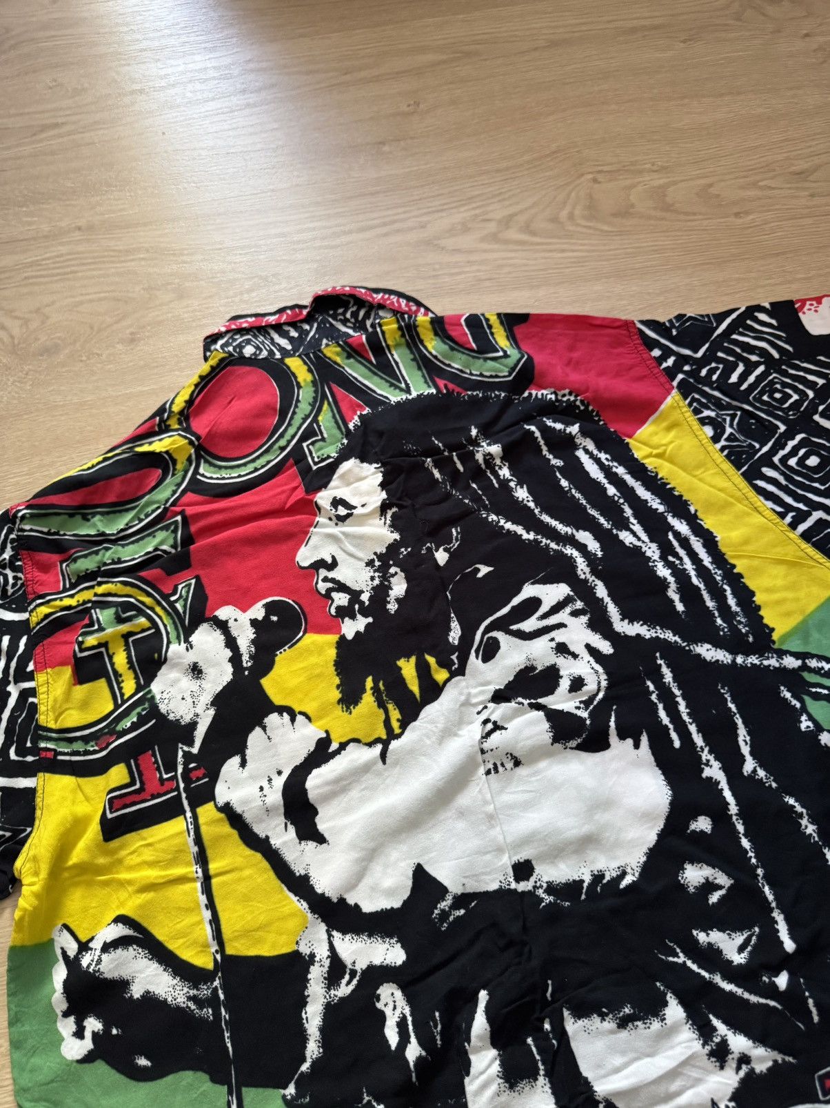 Bob Marley Vintage 90’s Bob Marley y2k All Over Print Reggie Shirt Size US XL / EU 56 / 4 - 6 Thumbnail