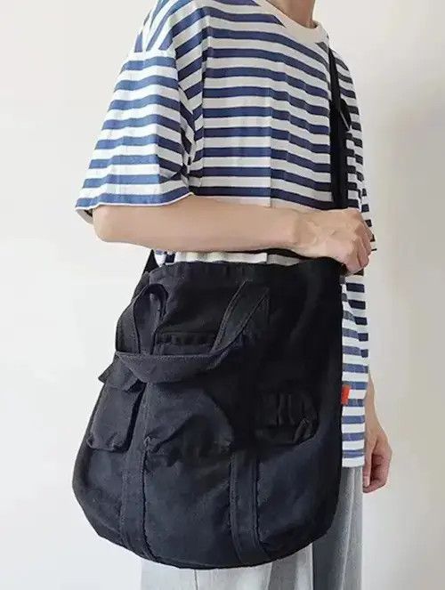 Japanese Brand Fashion utility canvas messenger grunge bag vintage Size ONE SIZE - 2 Thumbnail