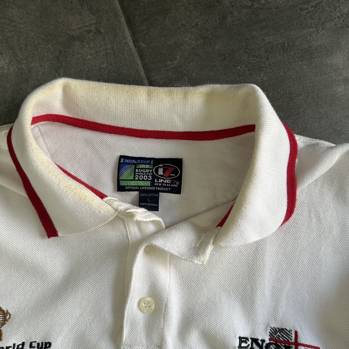 Vintage Vintage England Rugby League Polo Rugby World Cup 2003 Y2K Size US XL / EU 56 / 4 - 8 Thumbnail
