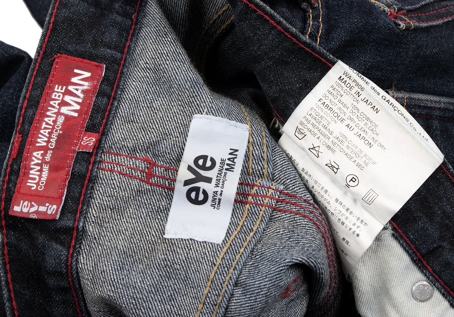 Junya Watanabe Reconstructed Denim Half Shorts in Indigo Blue Size US 30 / EU 46 - 18 Thumbnail