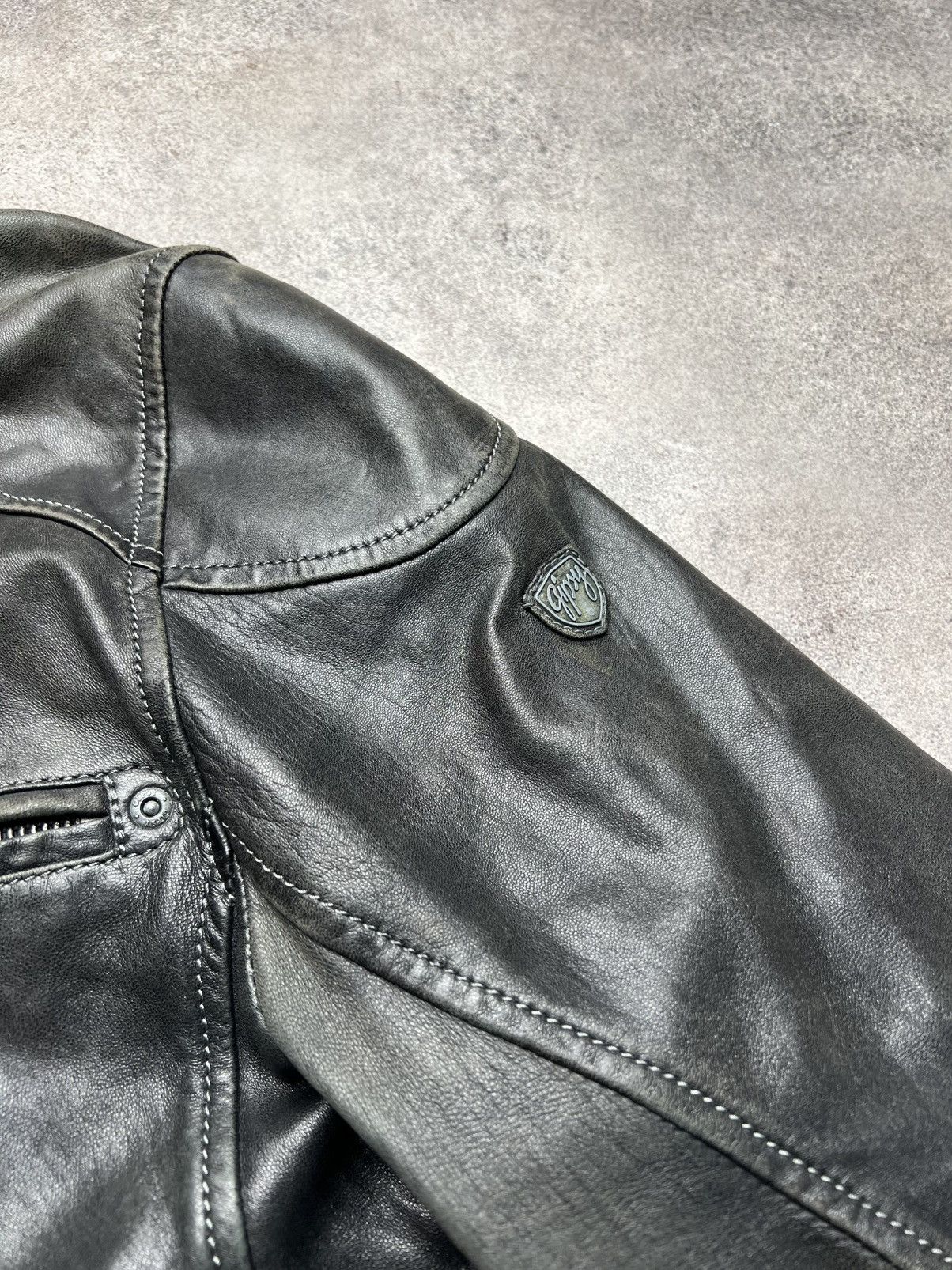 Gypsy × Japanese Brand Gipsy vintage faded leather jacket Size US L / EU 52-54 / 3 - 4 Thumbnail