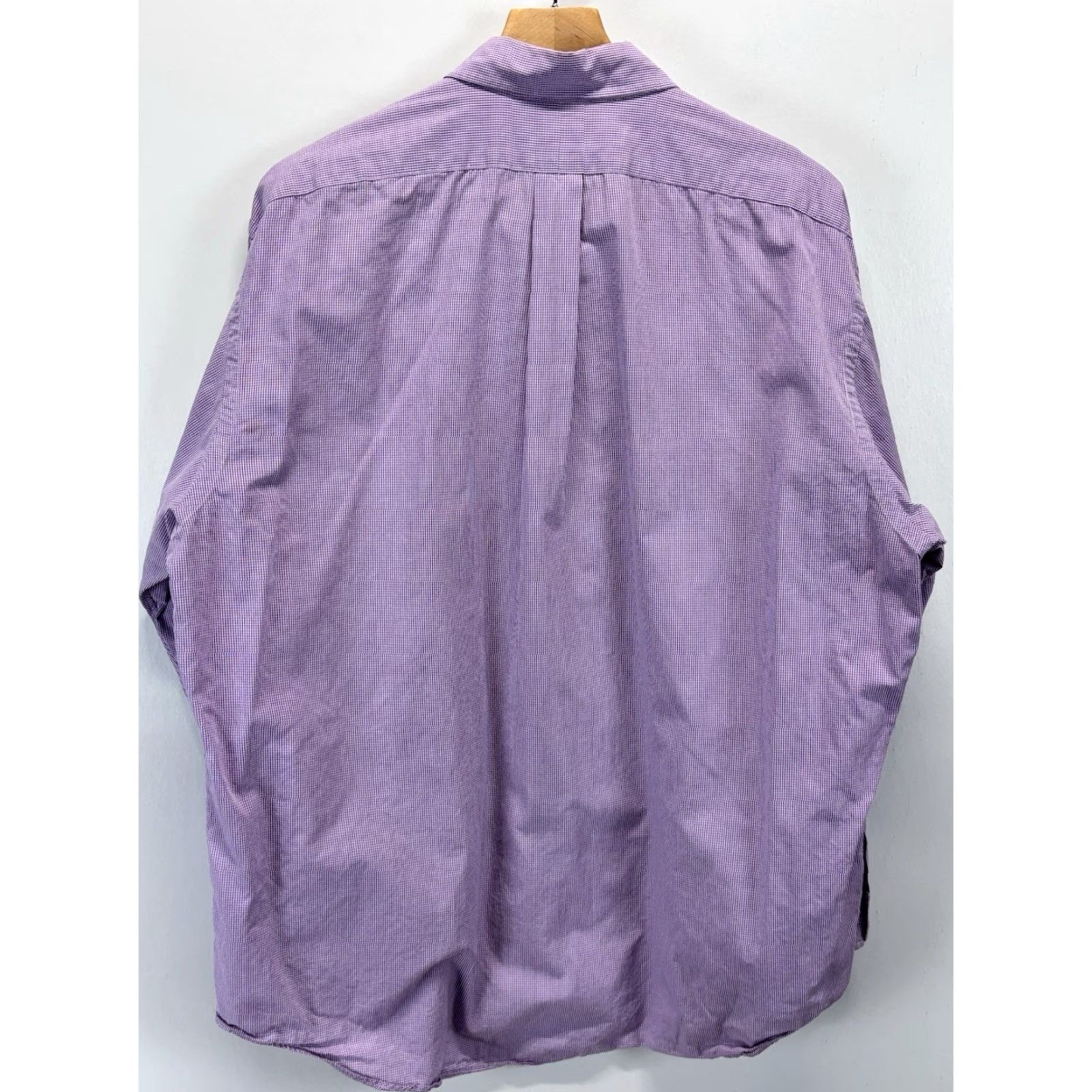 Ralph Lauren Ralph Lauren Button-Down Shirt Sz 17 34/35 Men’s Purple White Check Yarmouth Size US XL / EU 56 / 4 - 4 Thumbnail