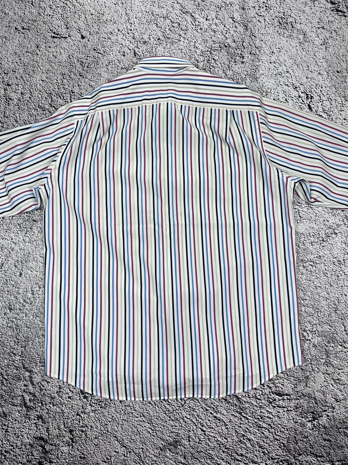 Lacoste Vintagr Lacoste logo striped shirt size 43 Size 42L - 6 Thumbnail