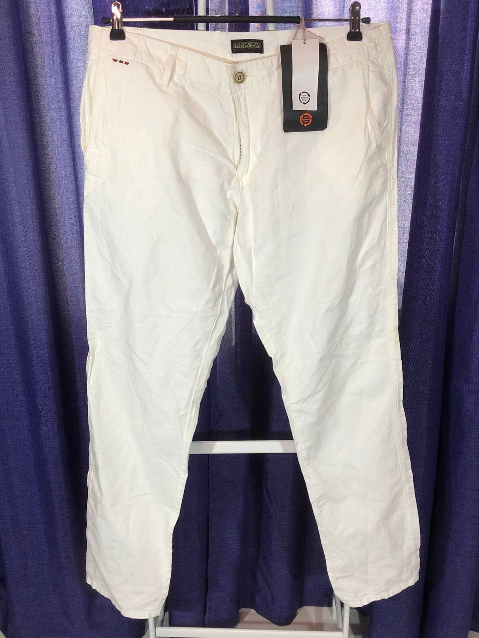 Napapijri × Vintage Napapijri White Chinos Pants Vintage Size US 38 / EU 54 - 1 Thumbnail