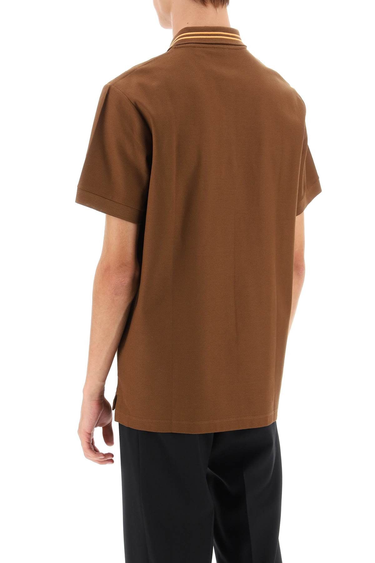 Burberry o1w1db10824 Ekd Regular Fit Polo Shirt in Dark Birch Brown Size US XS / EU 42 / 0 - 2 Thumbnail