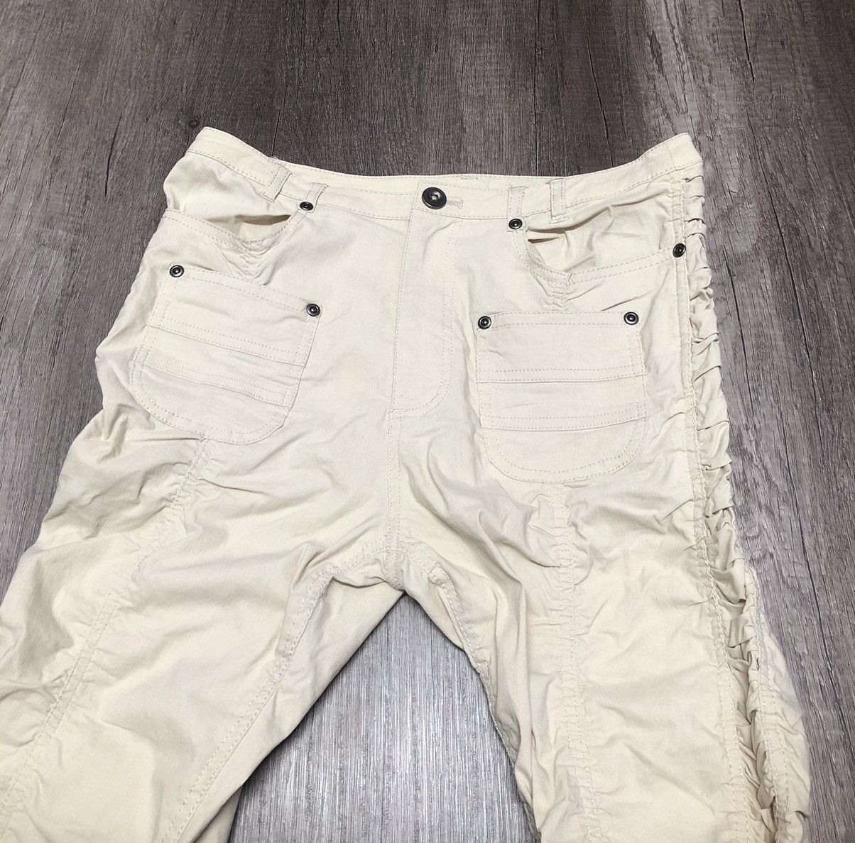 Designer × Japanese Brand × Vintage Vintage Ruched Trousers Japanese Brand Bush Pant Style Size 30" / US 8 / IT 44 - 10 Thumbnail