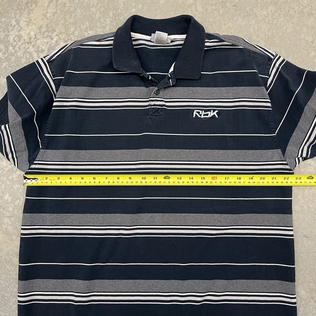 Reebok × Vintage Y2K Reebok Striped Polo Size US XL / EU 56 / 4 - 6 Thumbnail