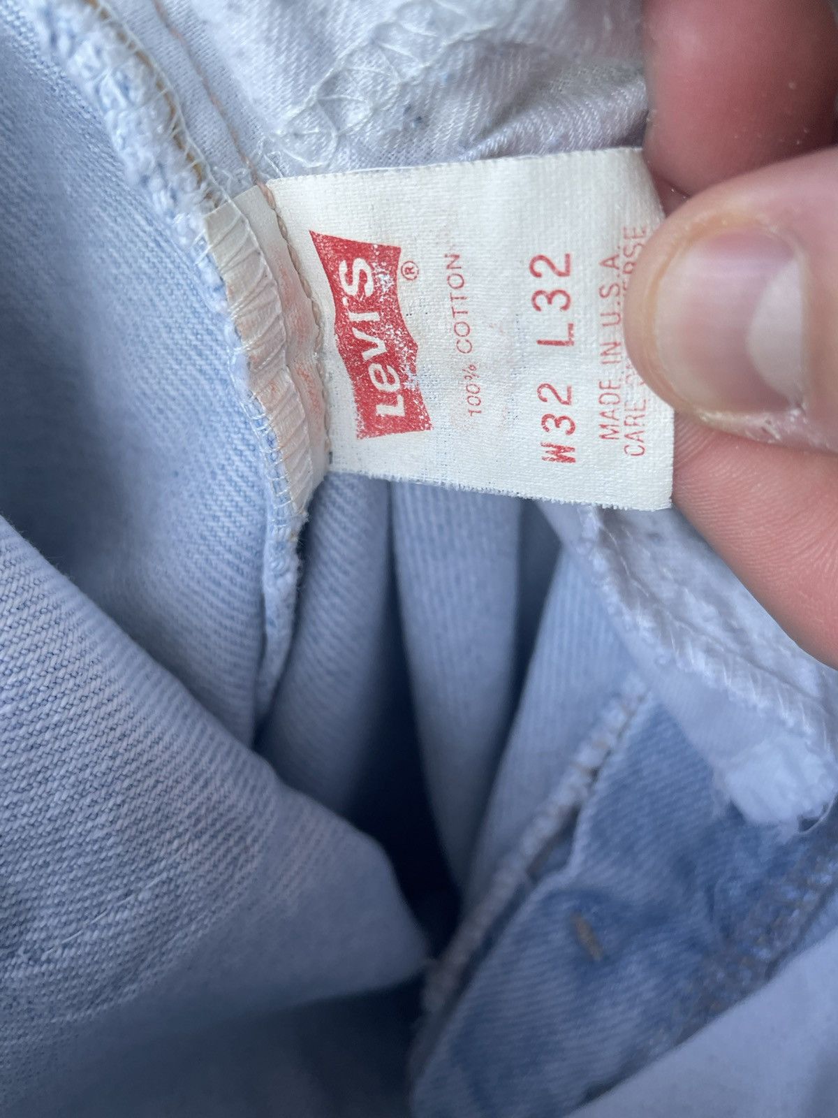 Levi's Vintage Clothing × Vintage Vintage Light Wash Orange Tab Levi’s 550 Size US 32 / EU 48 - 6 Thumbnail