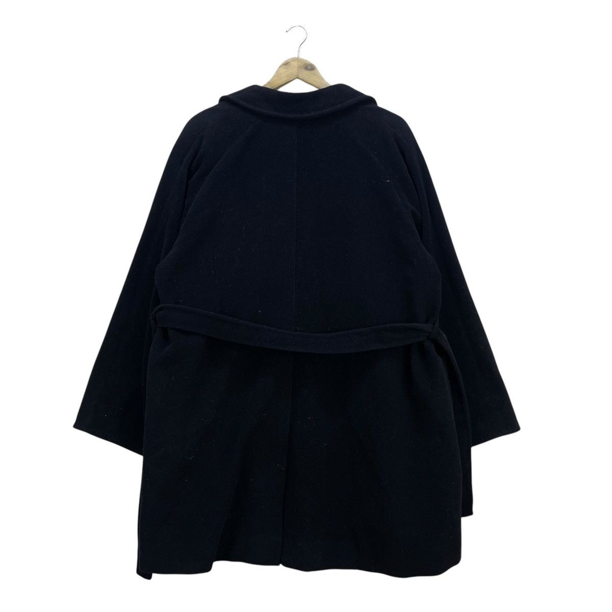 Max Mara 💥Vintage Mac Mara Button Less Drape Belted Wool Jacket Size M / US 6-8 / IT 42-44 - 2 Thumbnail