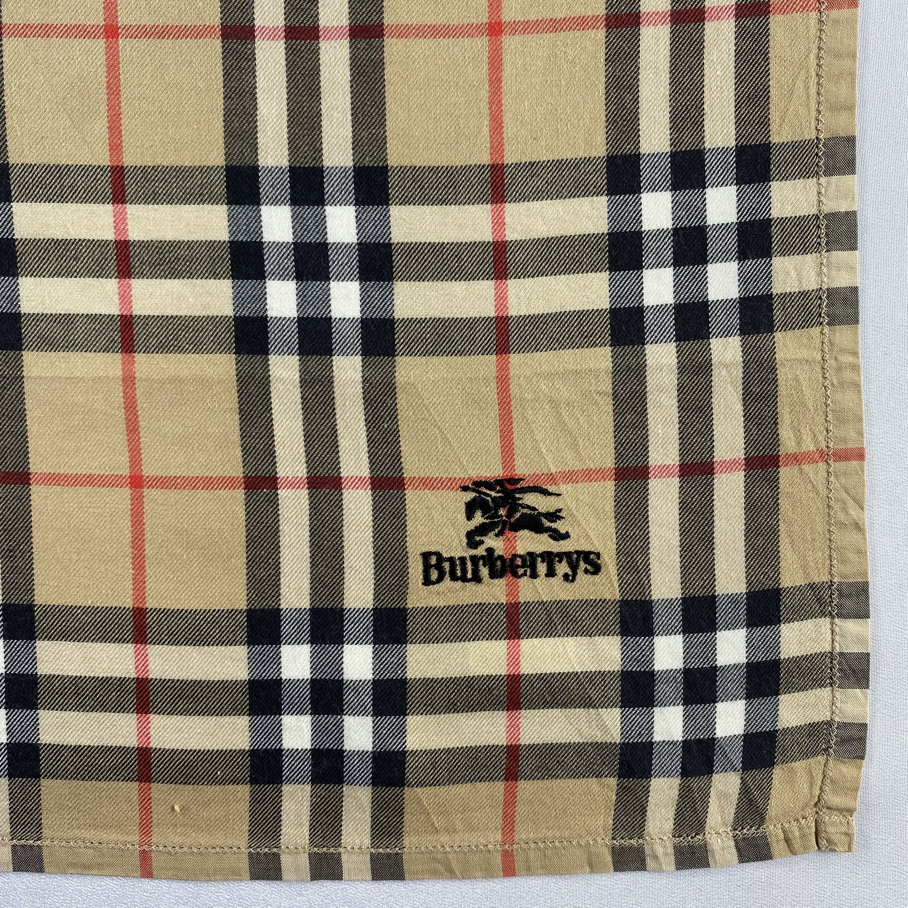 Burberry × Vintage Burberry Handkerchief / Neckerchief / Bandana-P1692 Size ONE SIZE - 3 Thumbnail