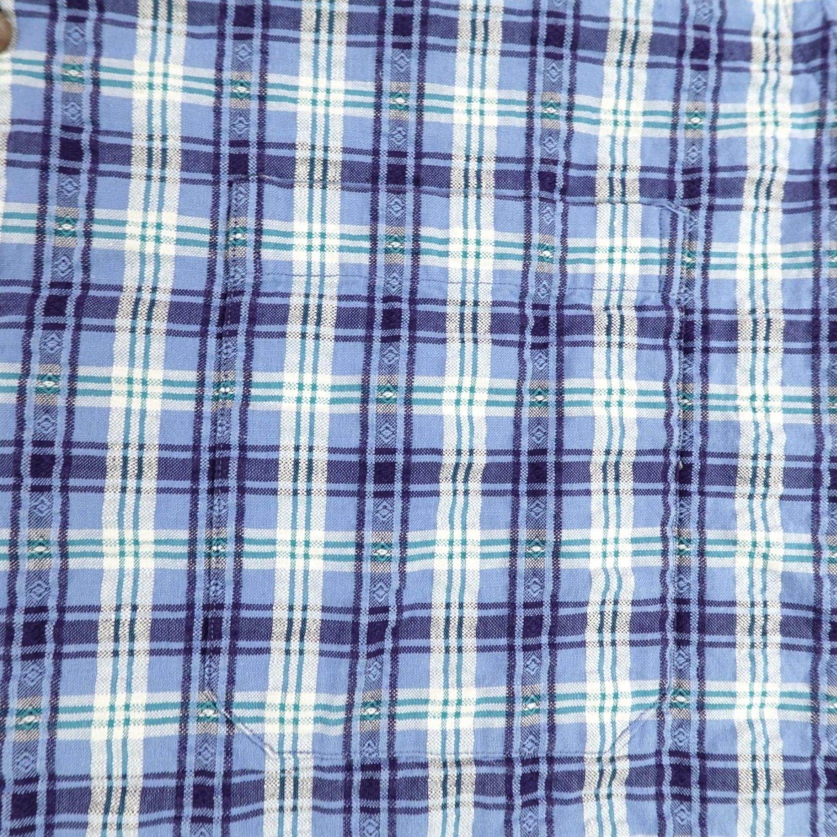 Vintage VINTAGE L.L. Bean Button-Up Shirt Mens Medium Tall Blue Plaid 90s Casual Workwear Size US M / EU 48-50 / 2 - 3 Thumbnail