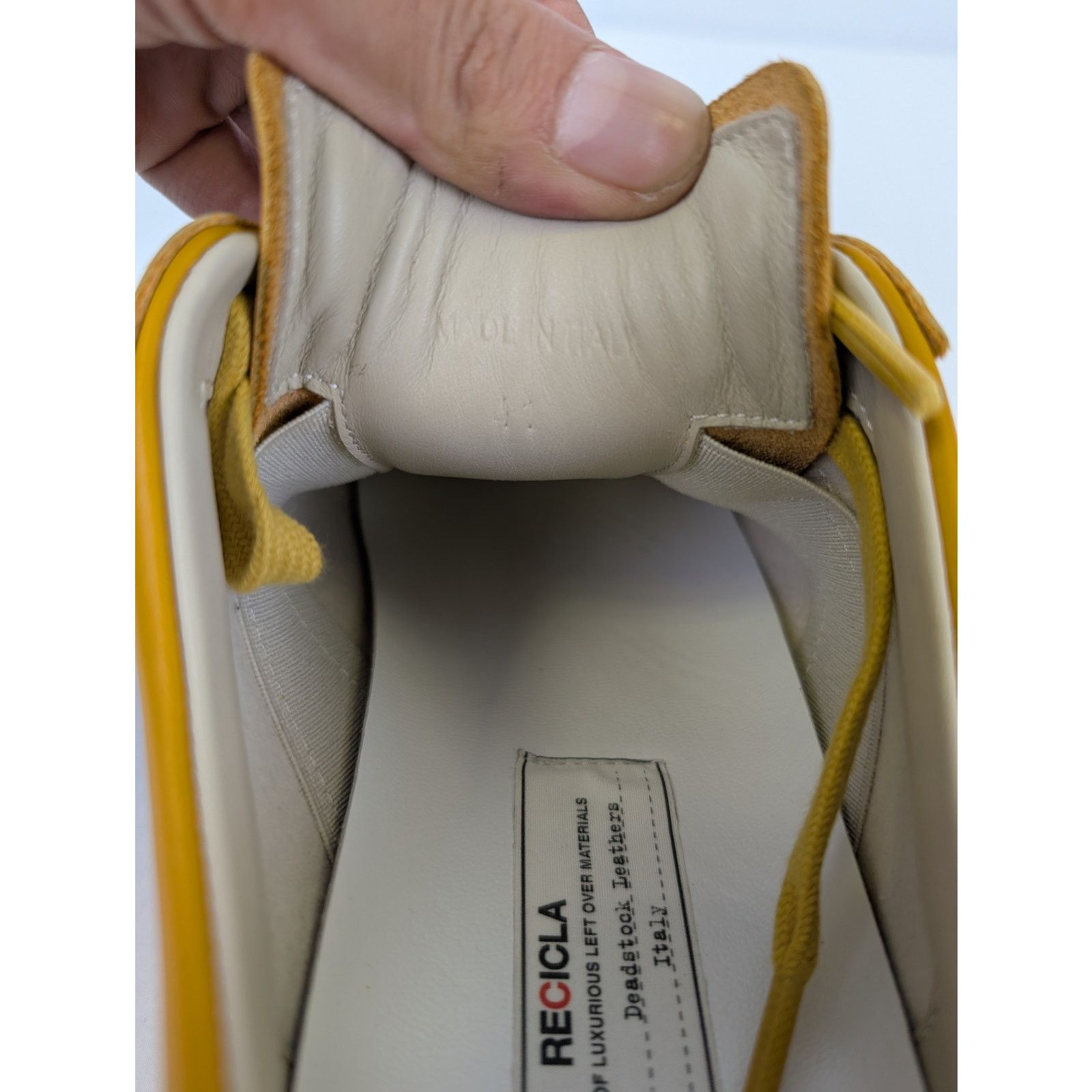 Maison Margiela o1rshd1 Low-Top Sneakers in Mustard Yellow Size US 8 / EU 41 - 18 Thumbnail