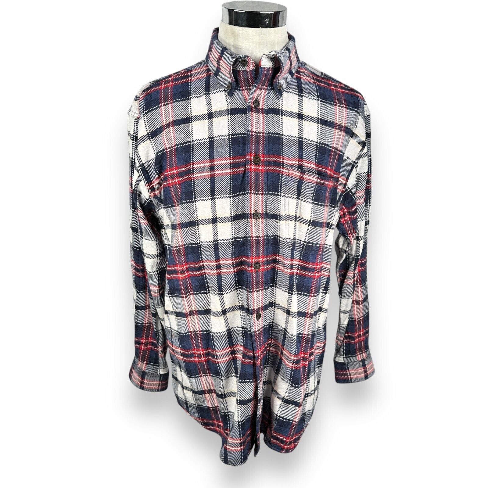 Orvis Orvis Flannel Work Shirt Men’s Large Red Blue Button Down Size US L / EU 52-54 / 3 - 1 Thumbnail
