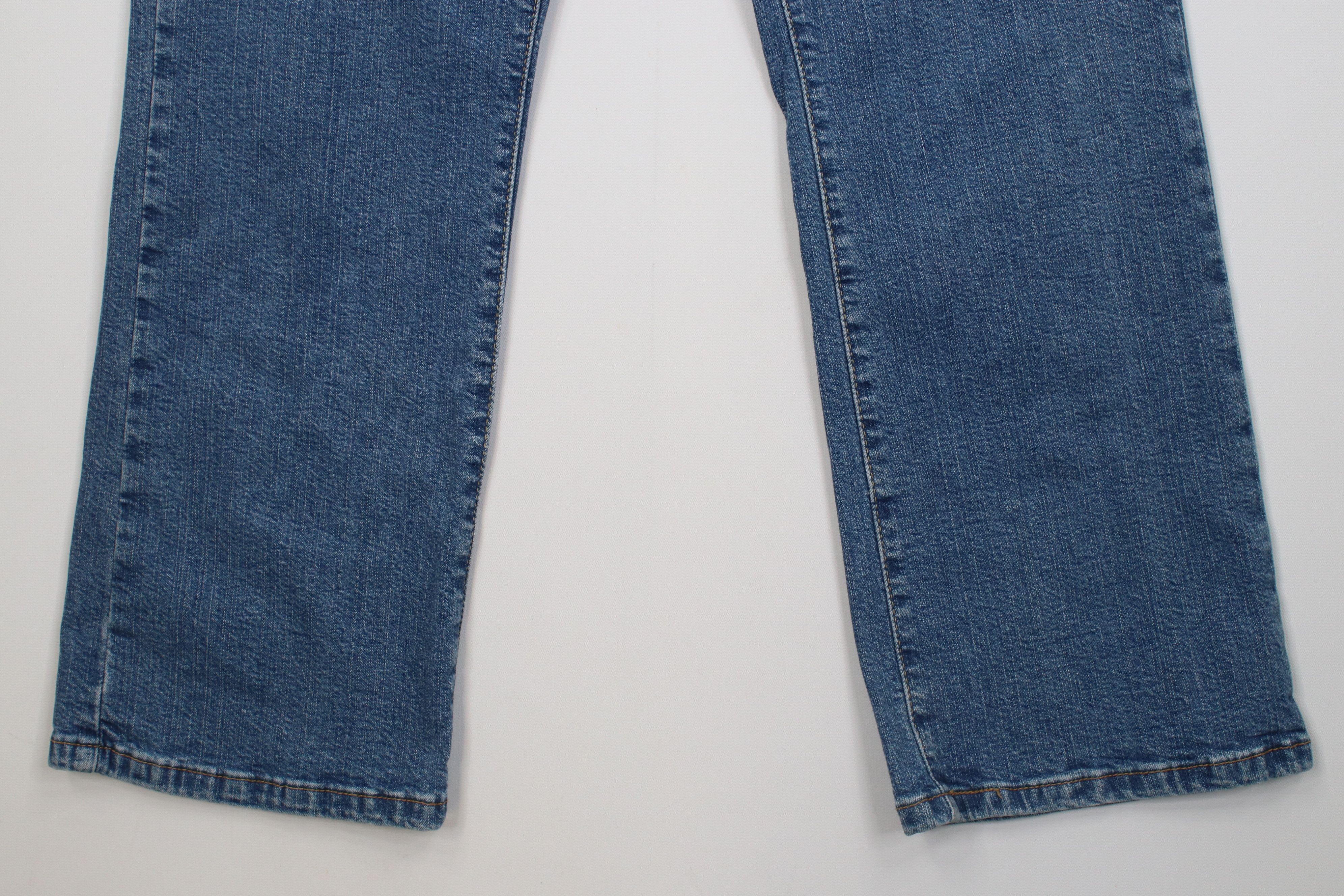 Levi's Vintage Y2K Levis 550 Boot Cut Flared Denim Jeans Stretch Size 32" / US 10 / IT 46 - 4 Thumbnail