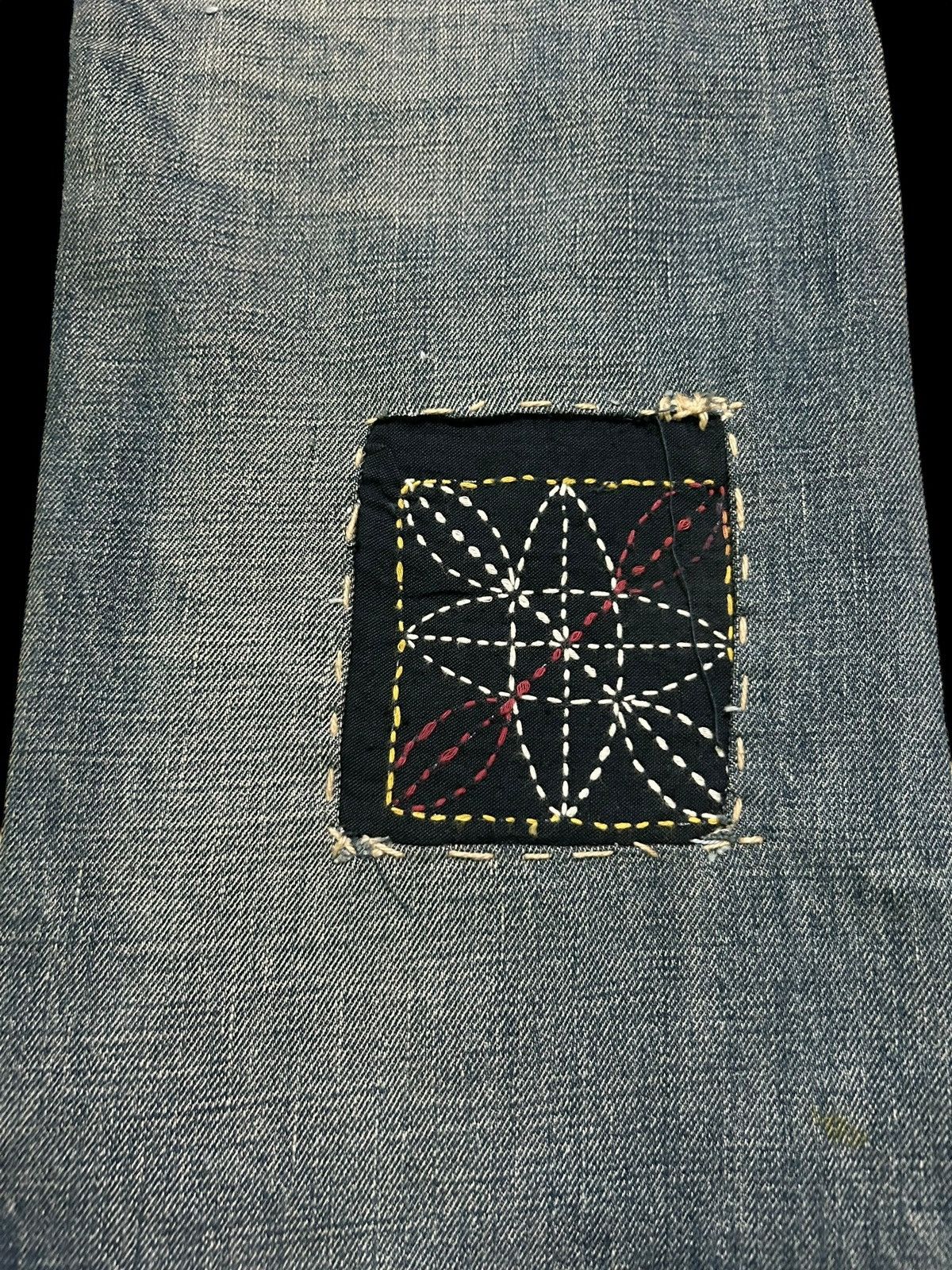 Edwin × Kapital × Vintage 🔥 VINTAGE EDWIN SELVEDGE DISTRESSED CUSTOM MADE DENIM JEANS Size US 34 / EU 50 - 12 Thumbnail