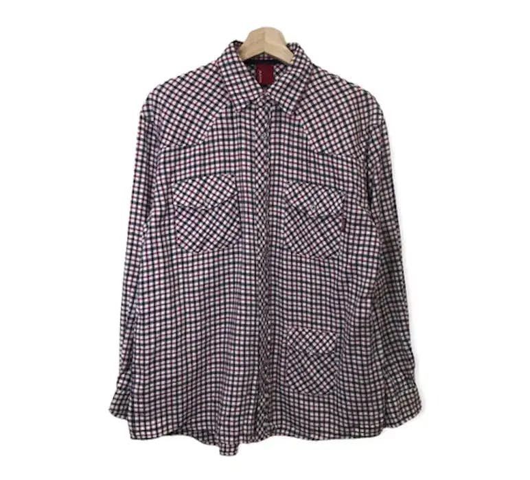 image of Airborn Plaid Tartan Flannel Shirt Button Up, Men's (Size Medium)