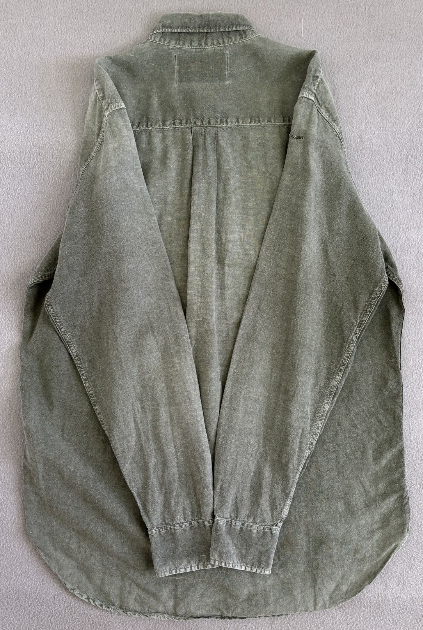 Our Legacy OUR Legacy Khaki shirt Linen size 48 Size US M / EU 48-50 / 2 - 13 Thumbnail