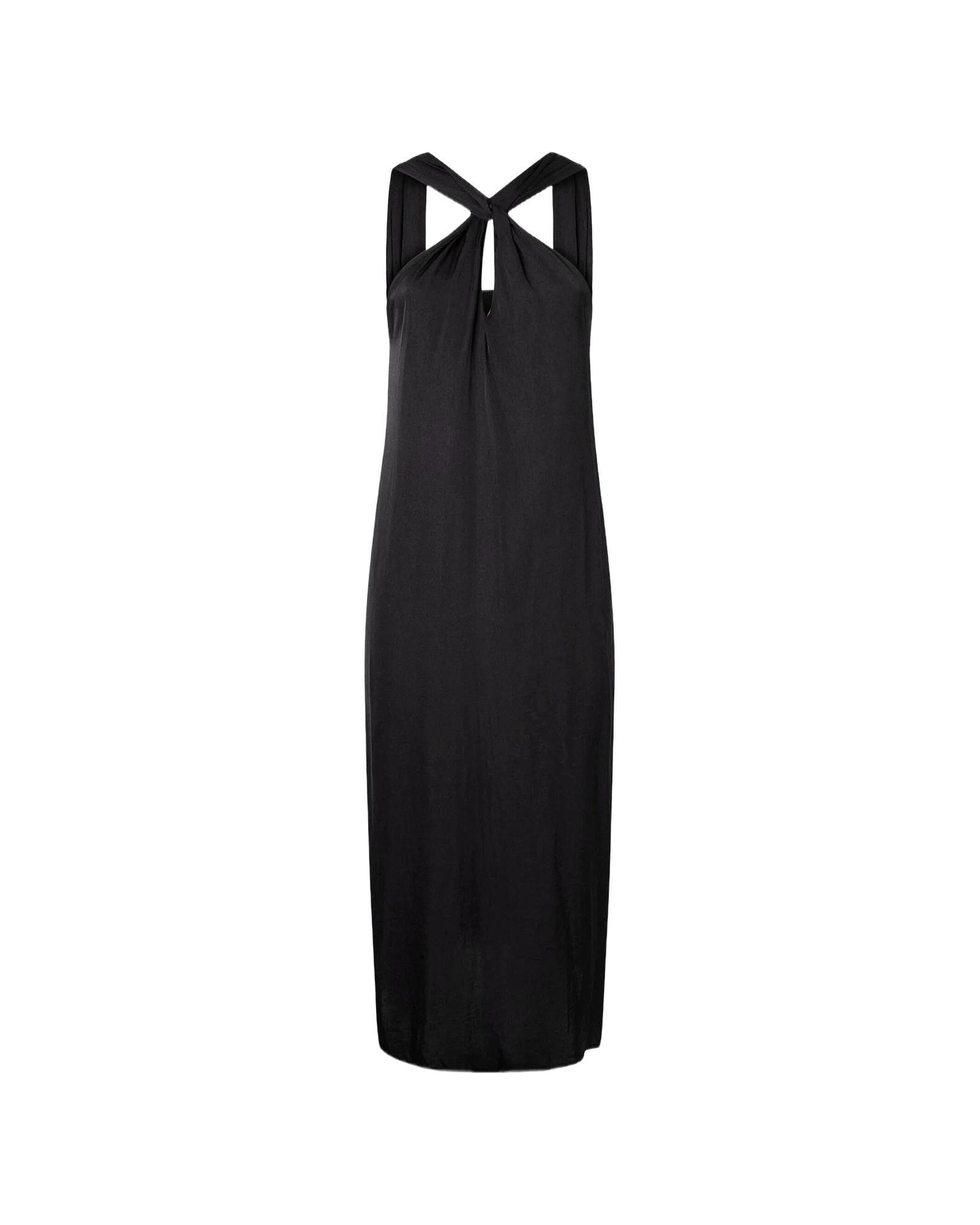 image of Pepe Jeans Sleeveless Dress With Plain Pattern in Black, Women's (Size XS)