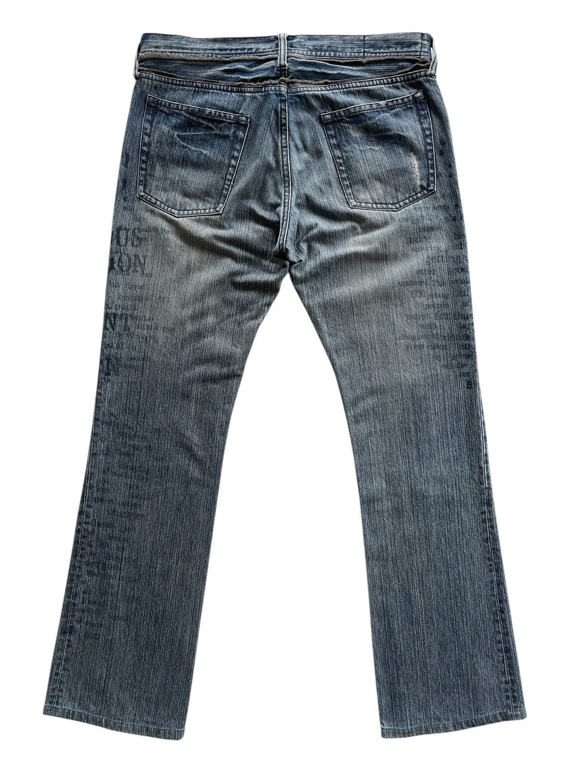 Japanese Brand Vintage EDGE Rupert If Six Was Nine Distressed Flare Denim Size US 32 / EU 48 - 2 Thumbnail