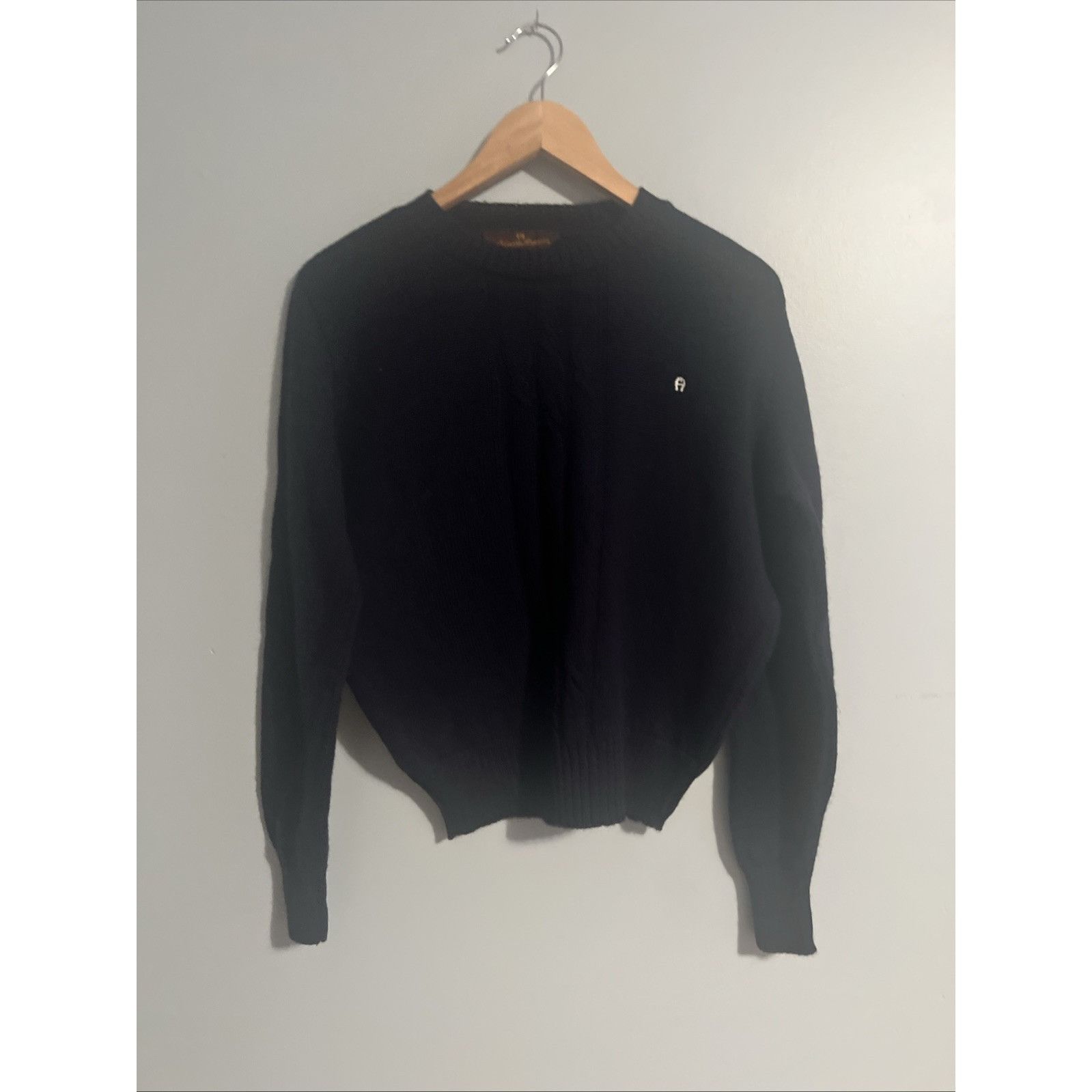 Etienne Aigner Vintage Etienne Aigner Cable Knit Sweater 100% Wool L. Beaut Size L / US 10 / IT 46 - 1 Thumbnail