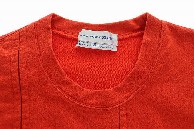 Sweatshirt Patchwork Cotton Long Sleeve Red