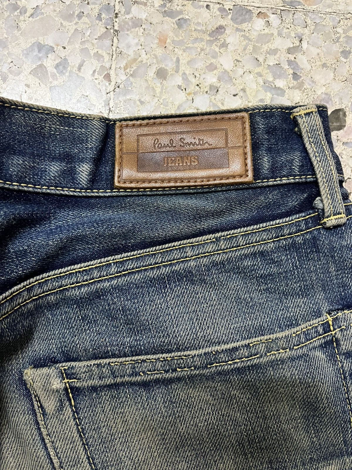 Vintage Vintage Paul Smith purple line selvedge distressed denim Size US 31 - 9 Thumbnail
