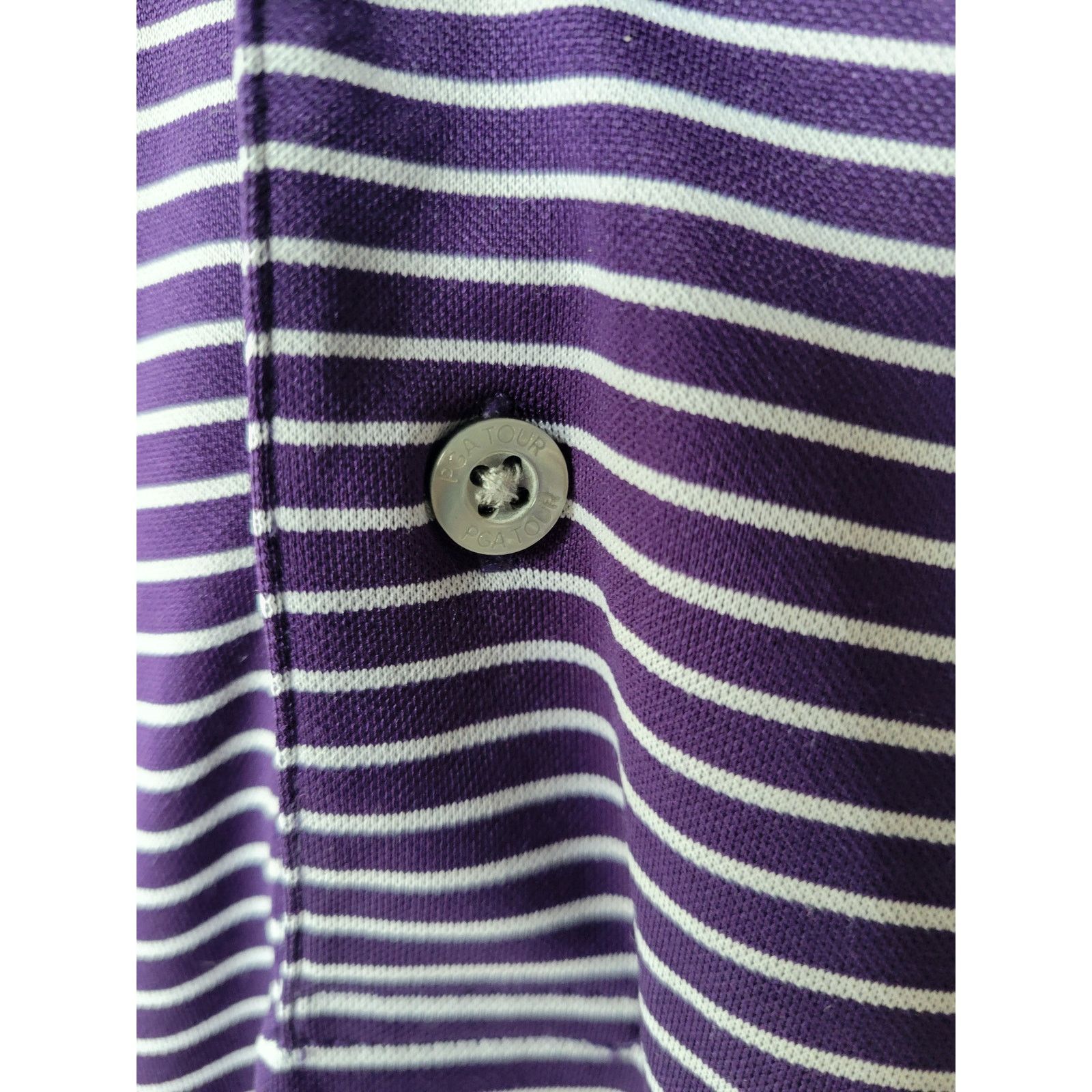 PGA Tour PGA TOUR XL Striped Golf Polo Shirt Classic Fit Performance Size US XL / EU 56 / 4 - 5 Thumbnail